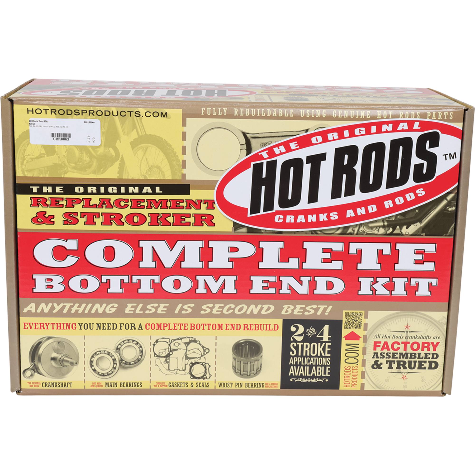 Hot Rods Bottom End Kit for KTM 144 SX 2007-2008 CBK0063