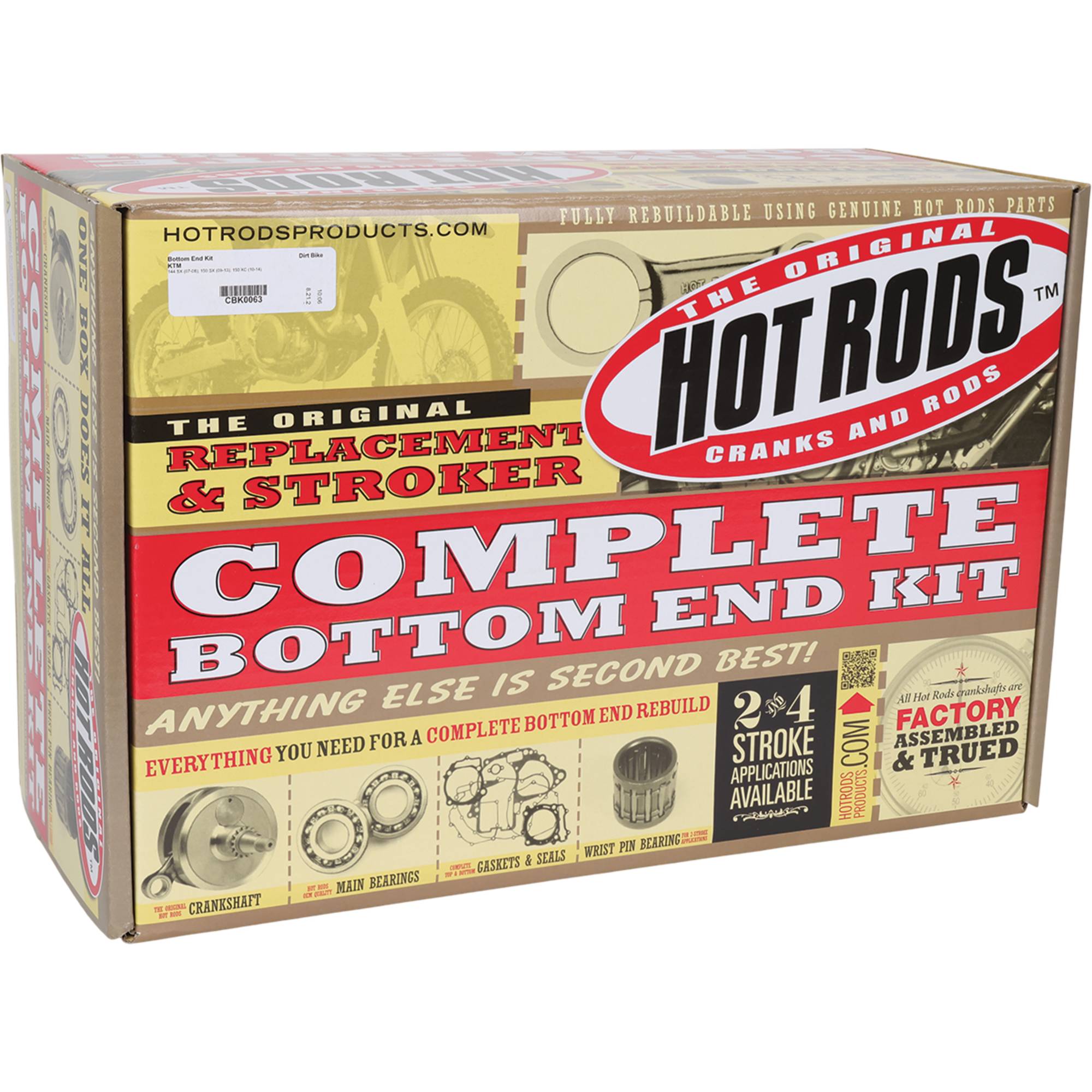 Hot Rods Bottom End Kit for KTM 144 SX 2007-2008 CBK0063