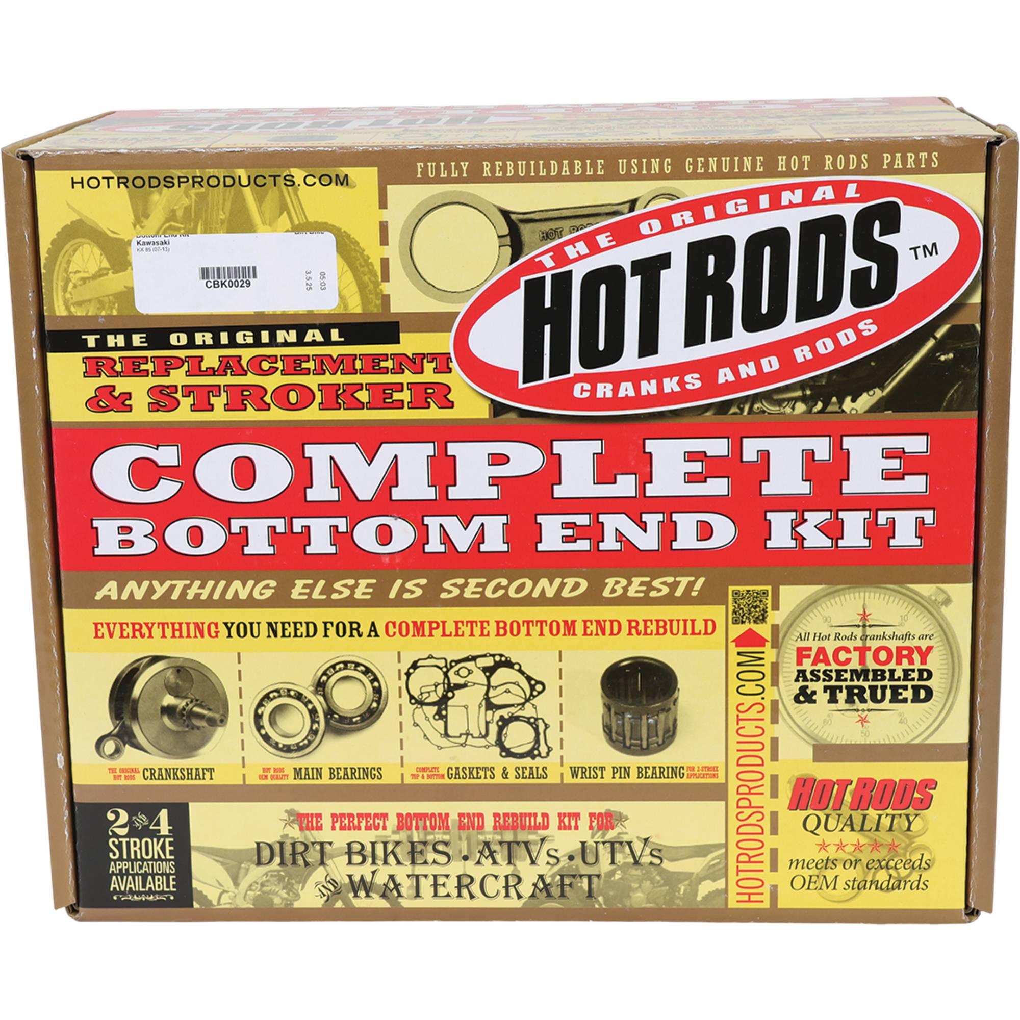 Hot Rods Bottom End Kit for Kawasaki KX 85 2007-2013 CBK0029
