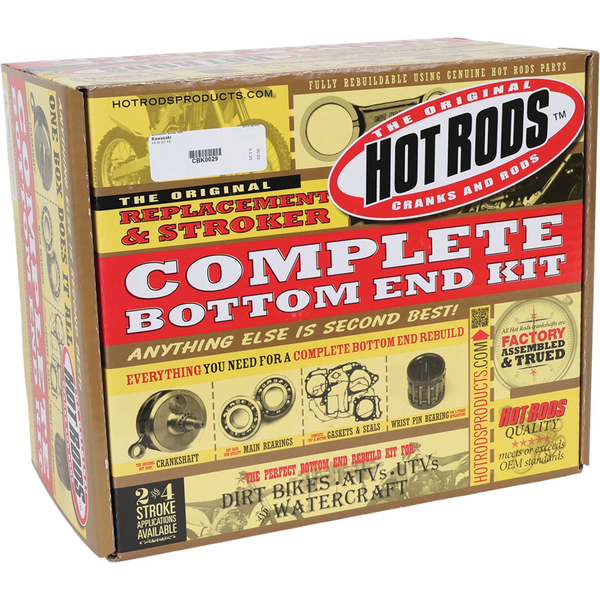 Hot Rods Bottom End Kit for Kawasaki KX 85 2007-2013 CBK0029