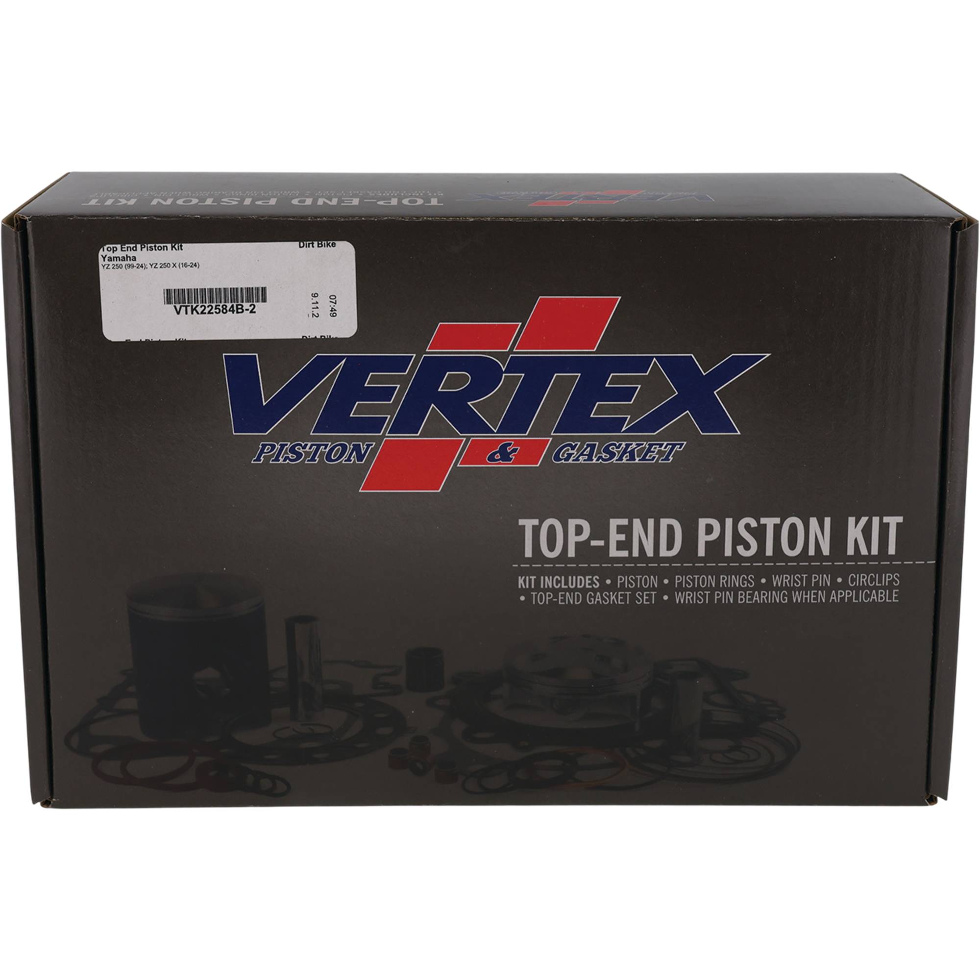 Vertex Standard Bore Top End Piston Kit for Yamaha VTK22584B-2