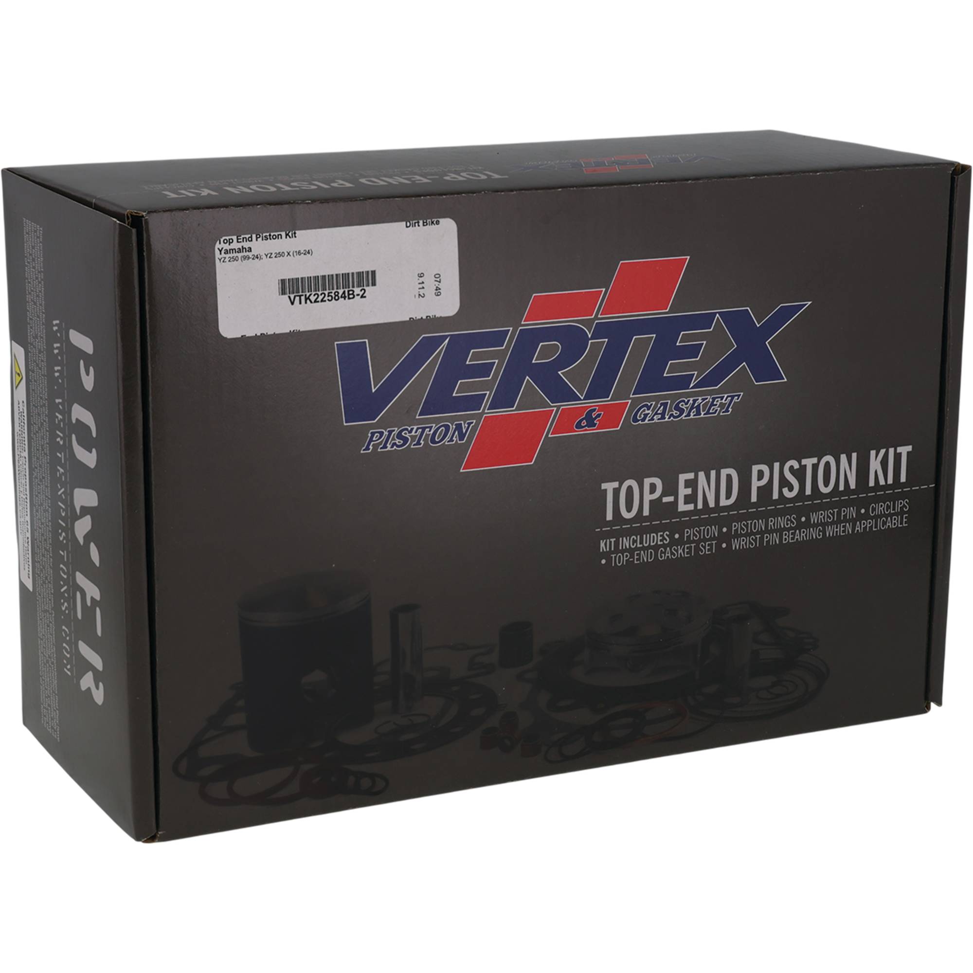 Vertex Standard Bore Top End Piston Kit for Yamaha VTK22584B-2