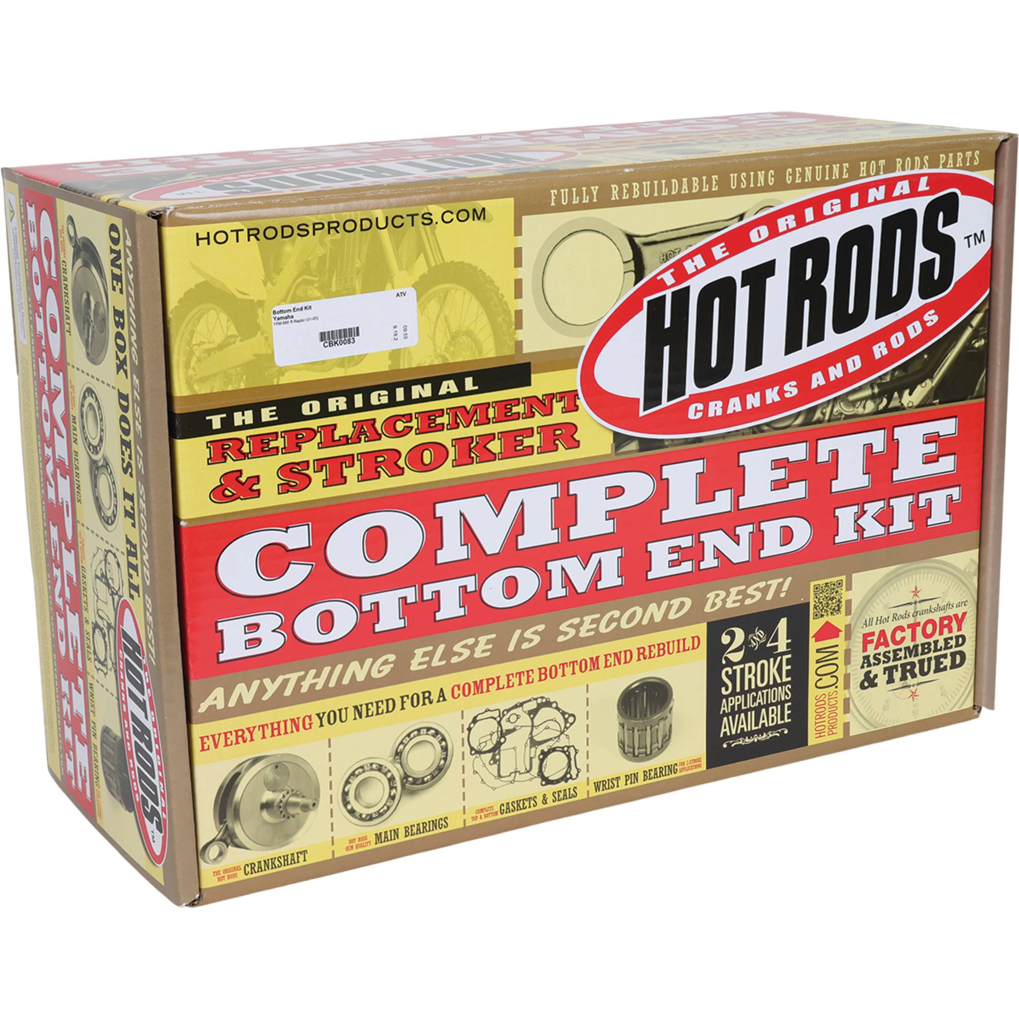 Hot Rods Bottom End Kit for Yamaha YFM 660 R Raptor 2001-2005 CBK0083