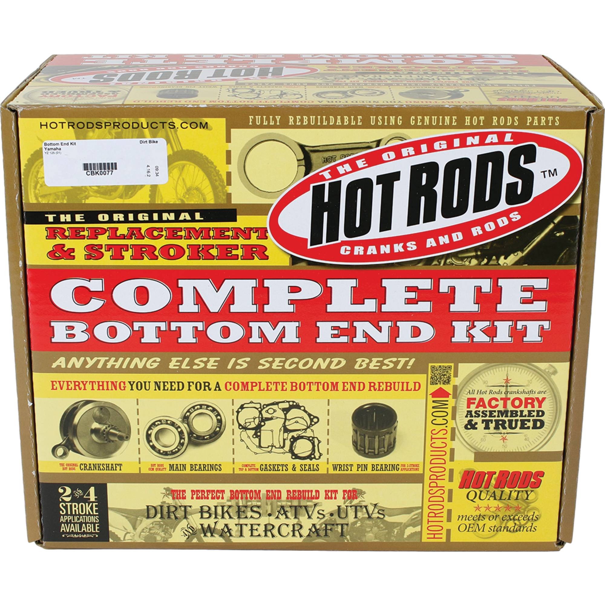 Hot Rods Bottom End Kit for Yamaha YZ 125 2001 CBK0077