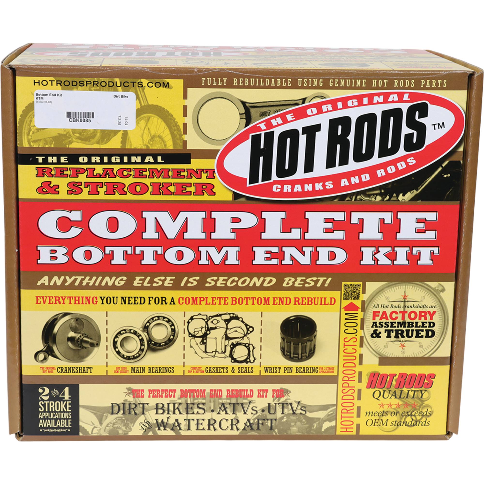 Hot Rods Bottom End Kit for KTM 65 SX 2003-2008 CBK0085