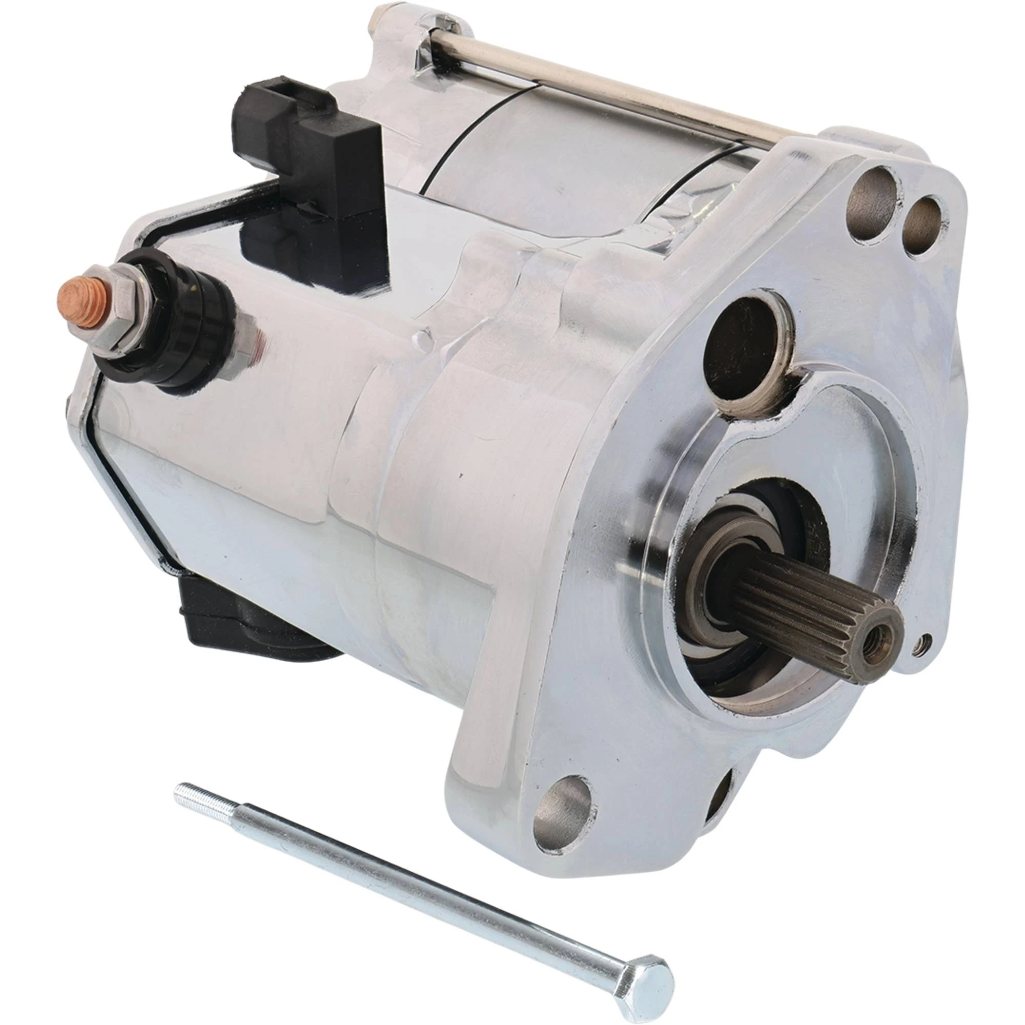 All Balls Big Twin Starter - 1.4kw - Chrome 80-1002 for Harley FLHPI Police 03