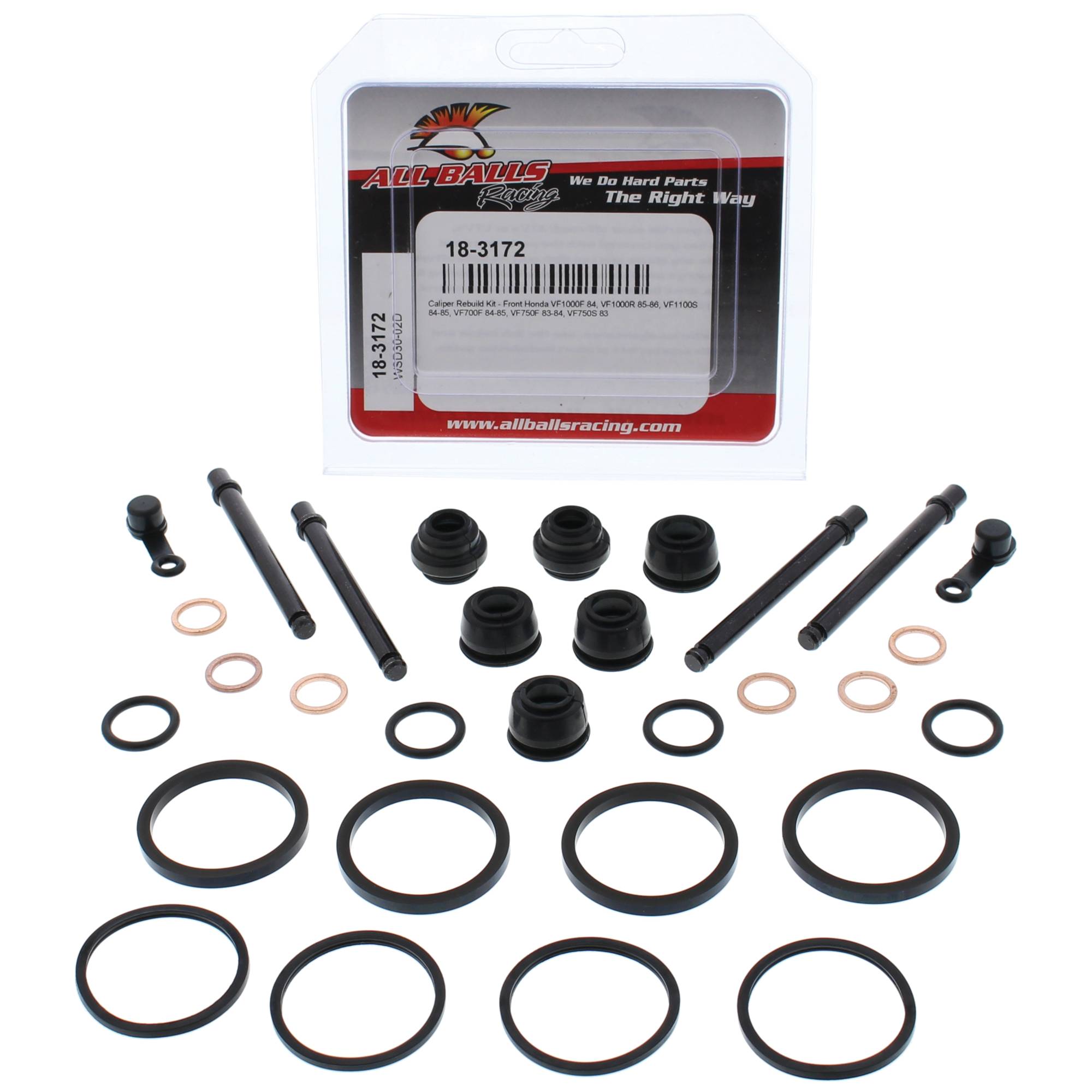 All Balls Caliper Rebuild Kit 18-3172 for Honda VF 1000 F 84, VF 1000 R 85 86