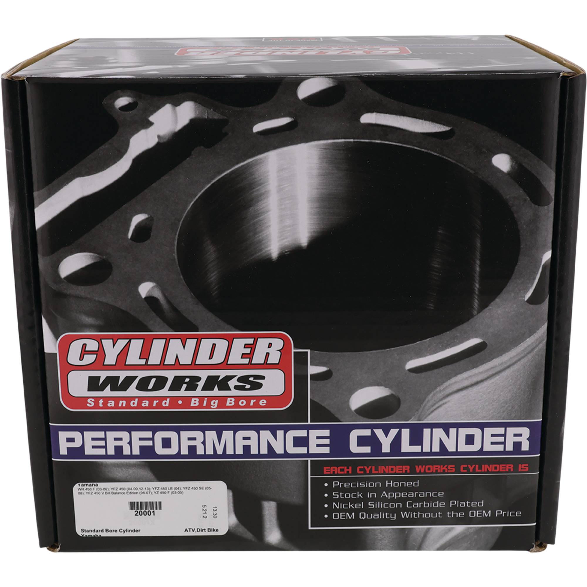 Cylinder Works Standard Bore 95mm Cylinder for Yamaha WR 450F, YFZ 450, YZ 450F 0931-0132