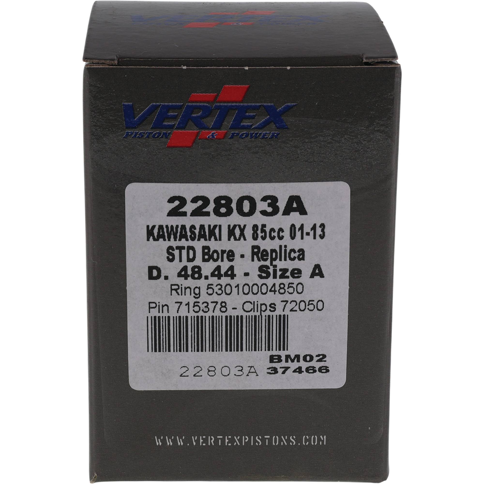 Vertex Replica Piston Kit for Kawasaki KX 85 (01-13)