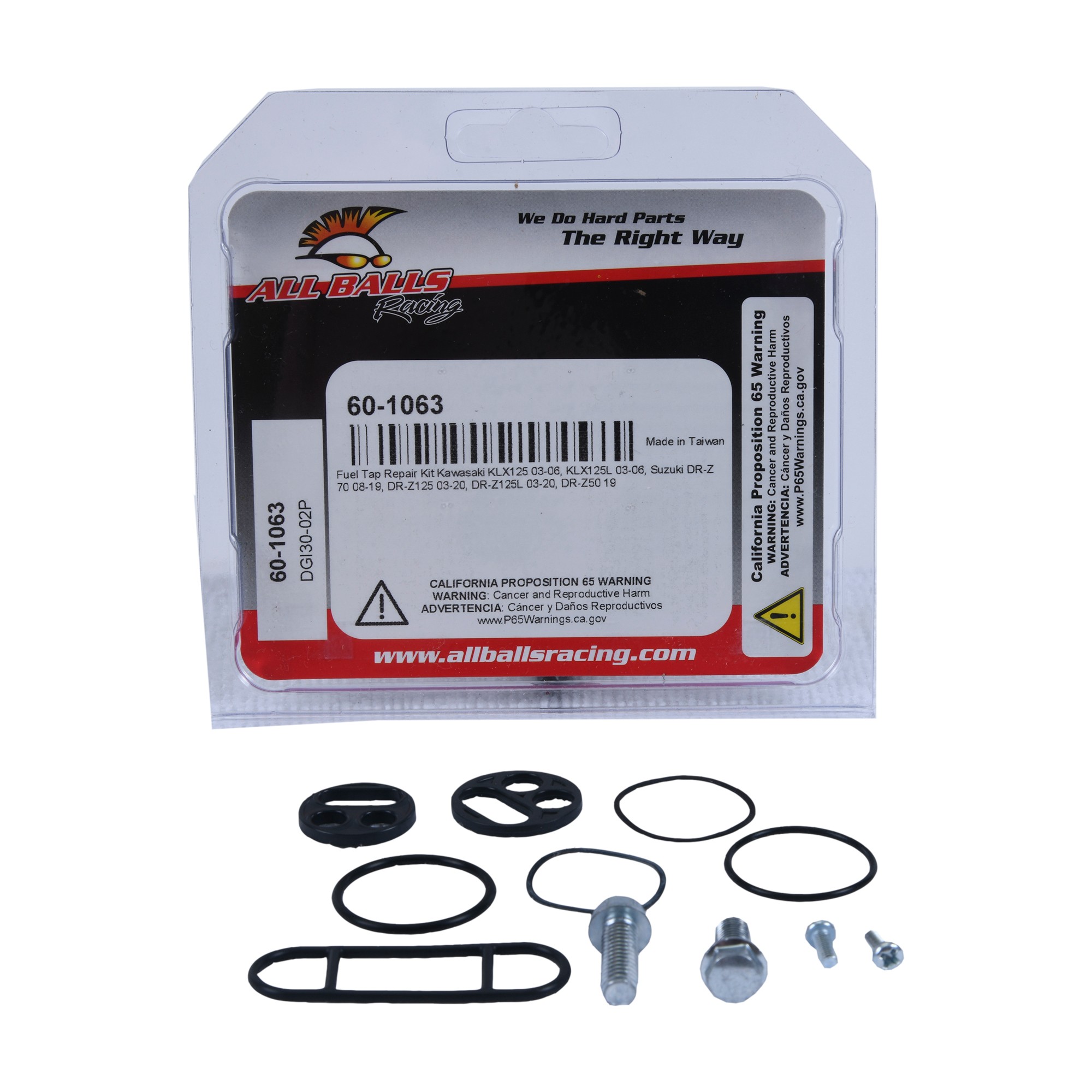 All Balls Fuel Tap Repair Kit for Kawasaki KLX 125 L 03-06, KLX 125 03-06