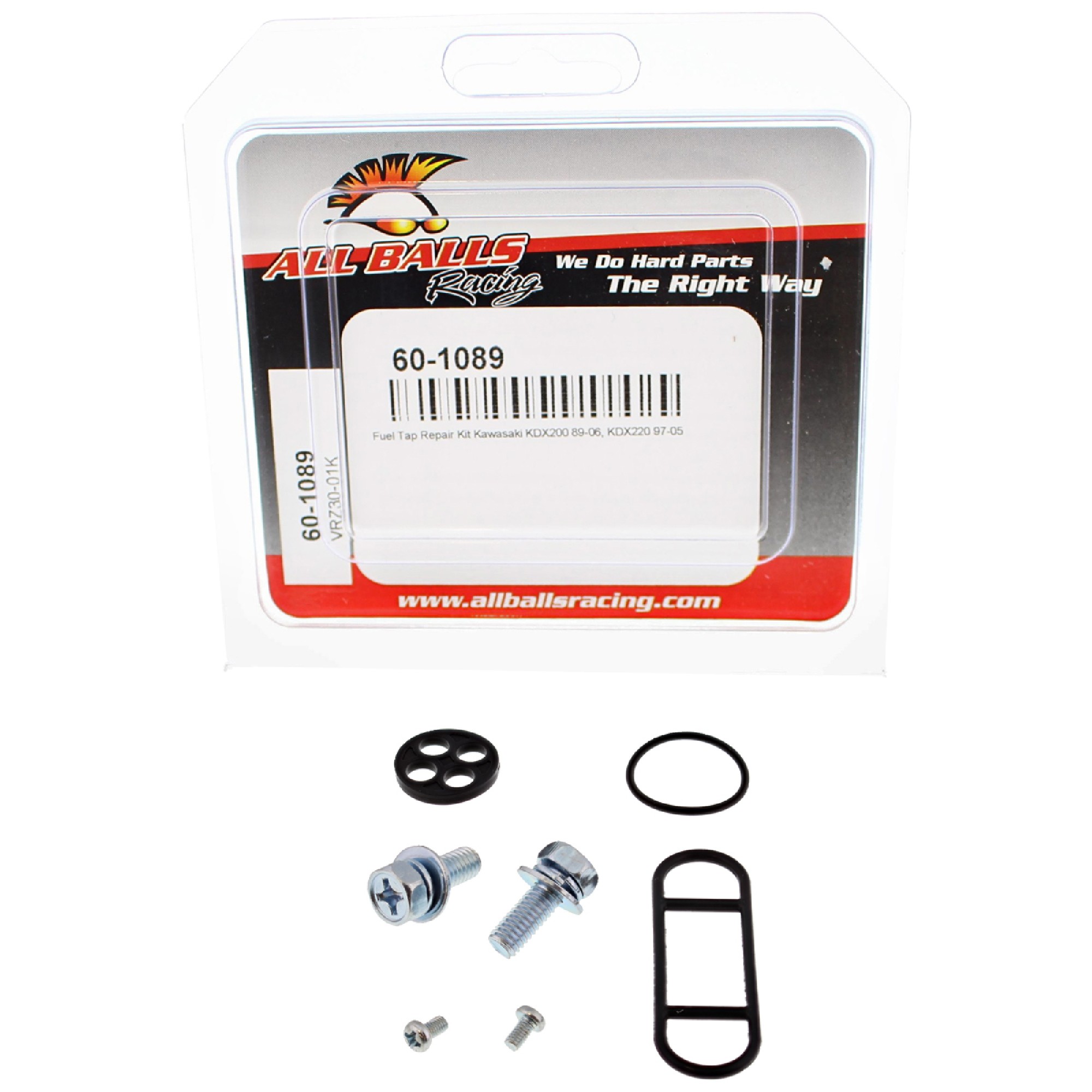 All Balls Fuel Tap Repair Kit 60-1089 for Kawasaki KDX 200 89-06, KDX 220 97-05