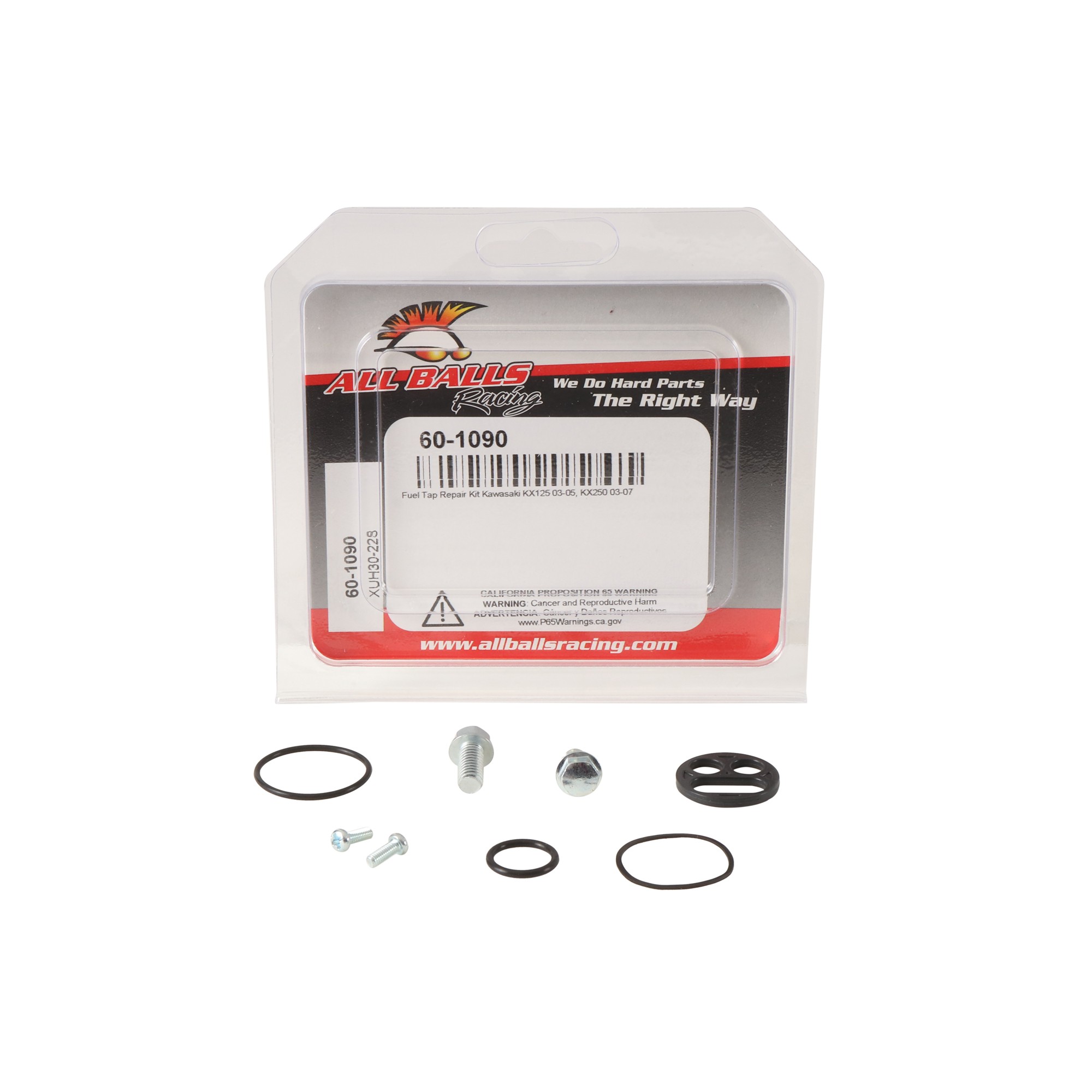 All Balls Fuel Tap Repair Kit 60-1090 for Kawasaki KX 250 03-07, KX 125 03-05