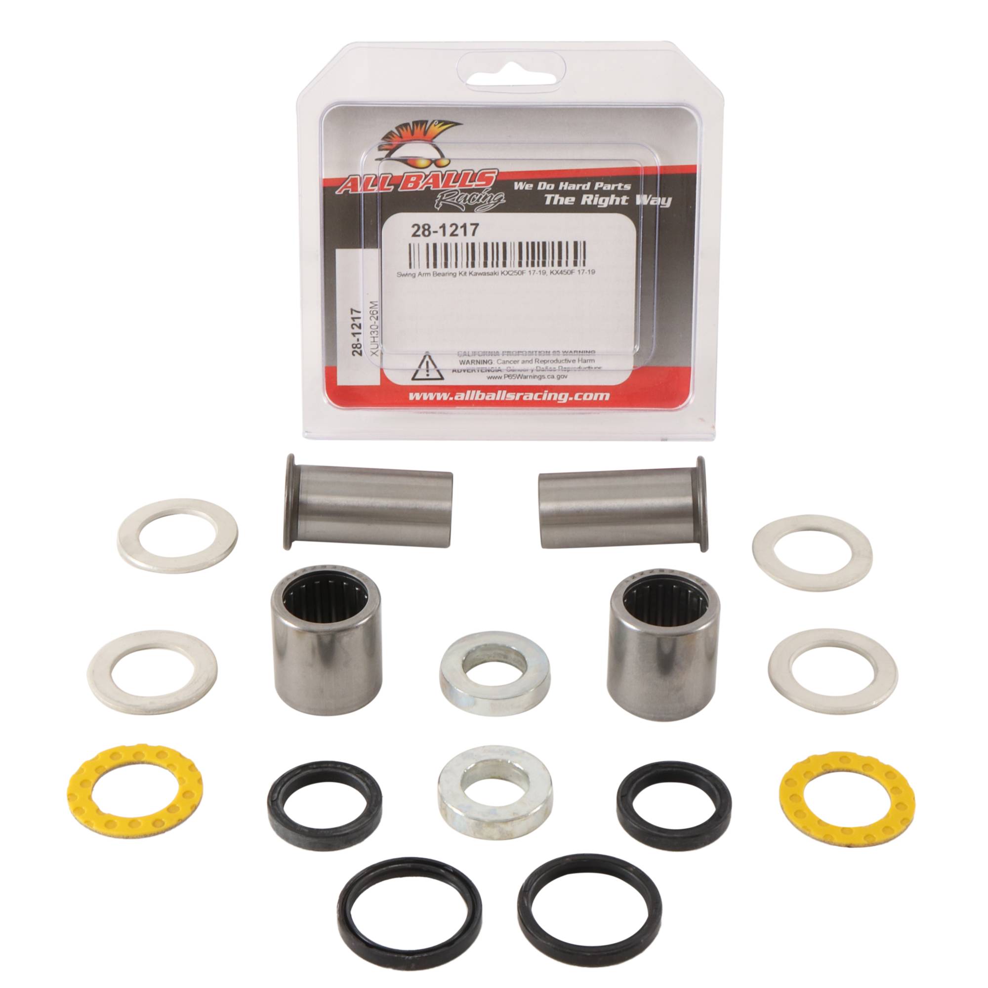 All Balls Swing Arm Bearing Seal Kit 28-1217 for Kawasaki KX 250 F 17