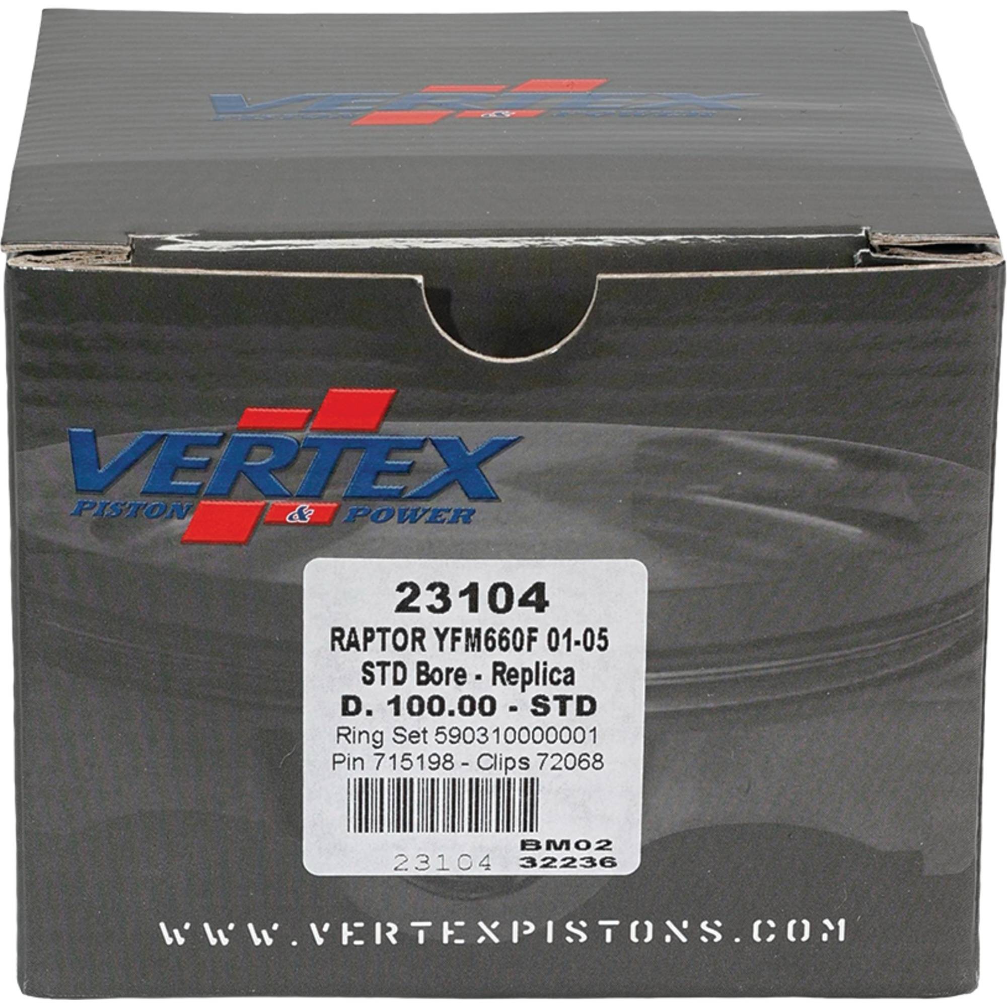 Vertex Replica Piston Kit for Yamaha YFM 660 F Grizzly 4x4 (02-08)