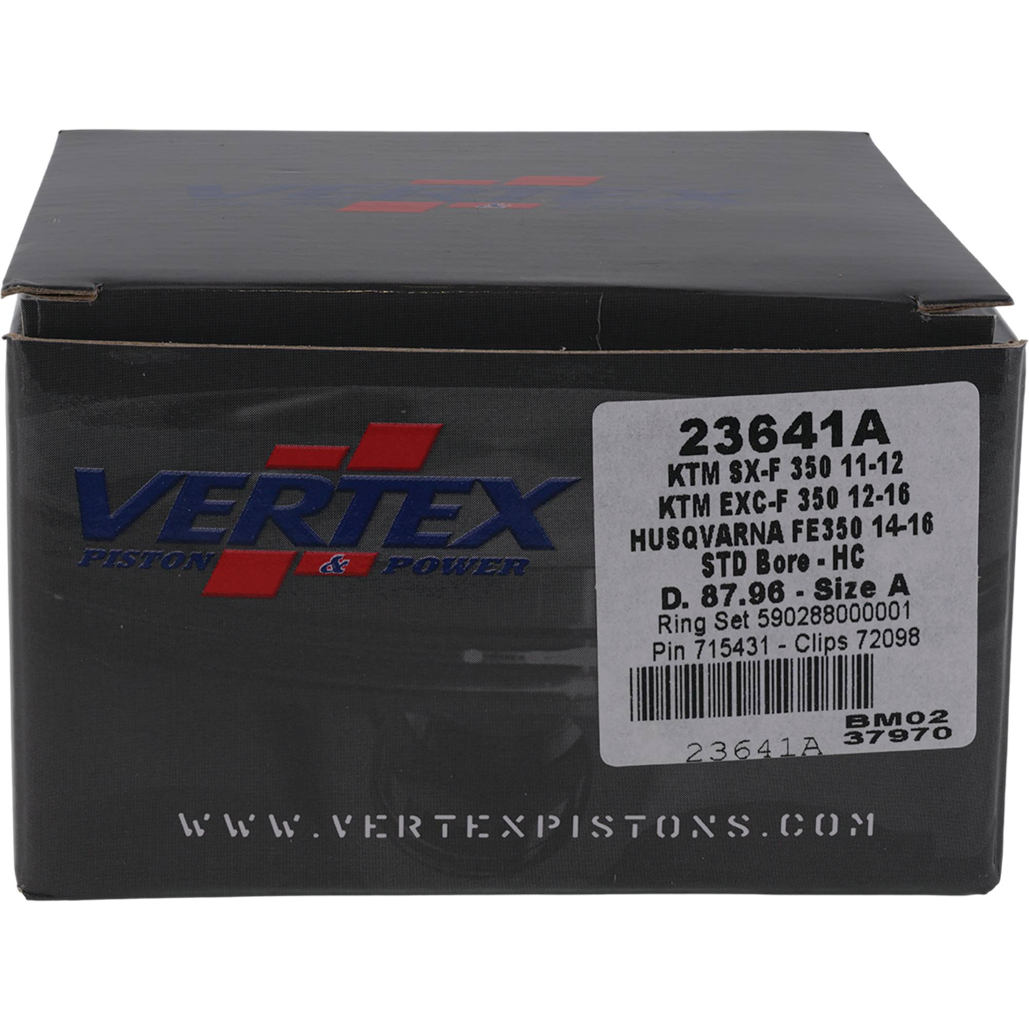 Vertex 87.96mm Standard Bore Replica Piston Kit for Ktm 77530107100II 23641A
