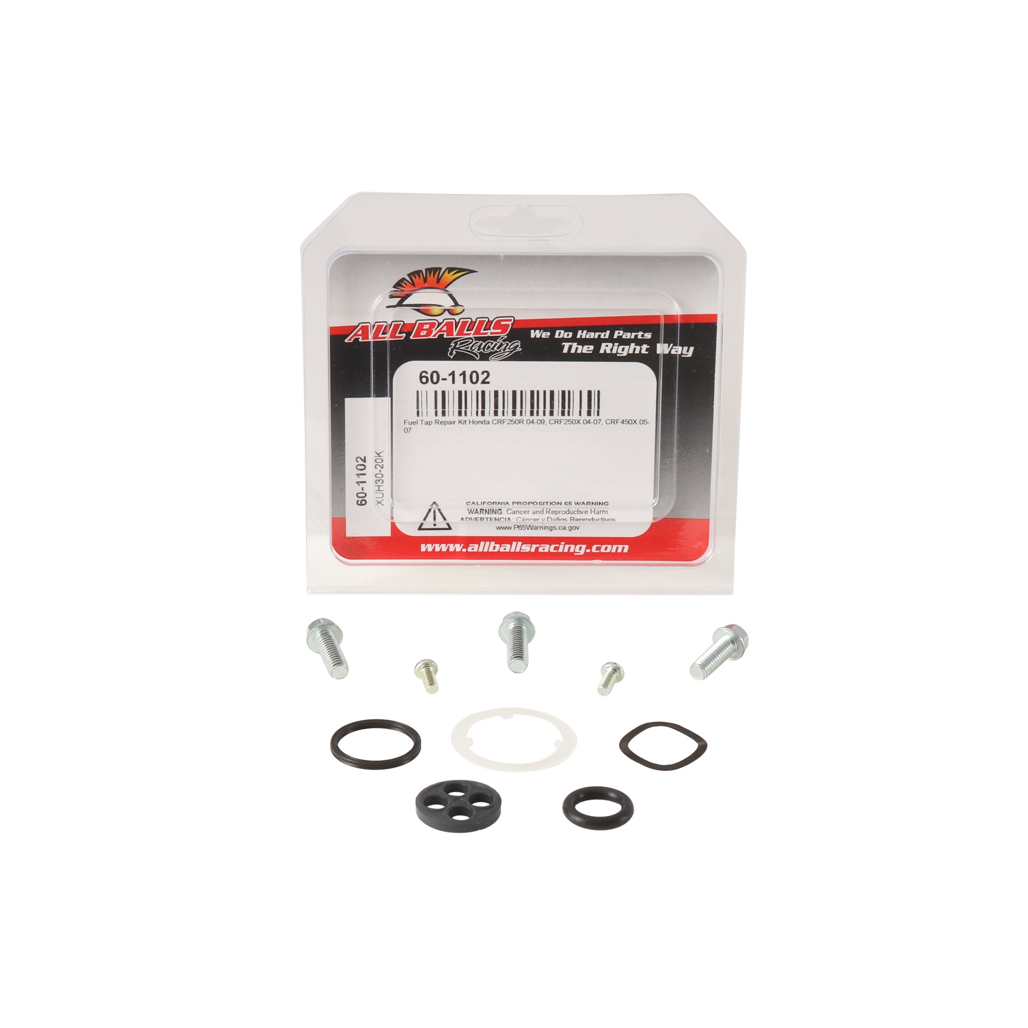 All Balls Fuel Tap Repair Kit 60-1102 for Honda CRF 250 R 04-09, CRF 450 X 05-07