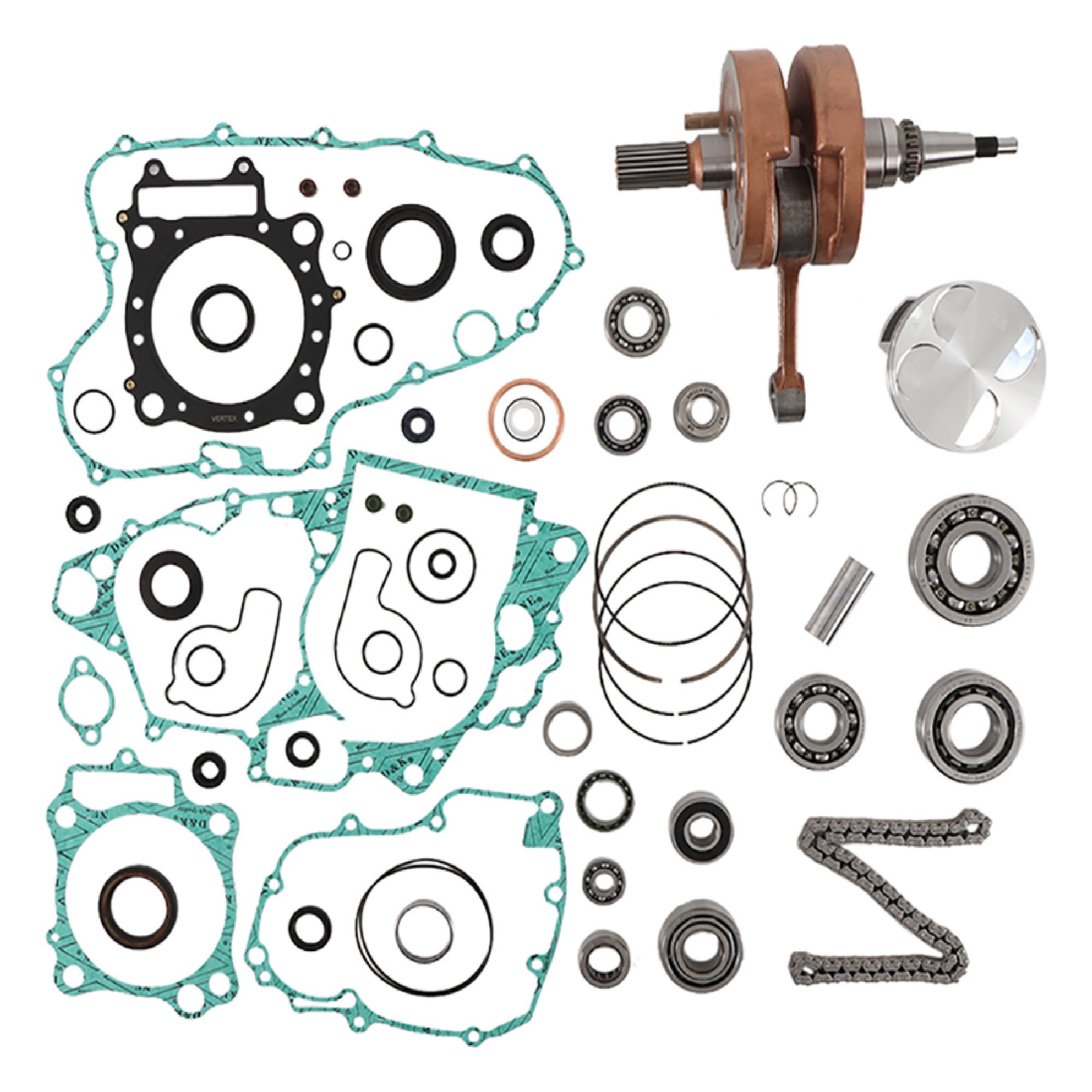 Wrench Rabbit Complete Engine Rebuild Kit for Honda CRF 450 X 2005-2016
