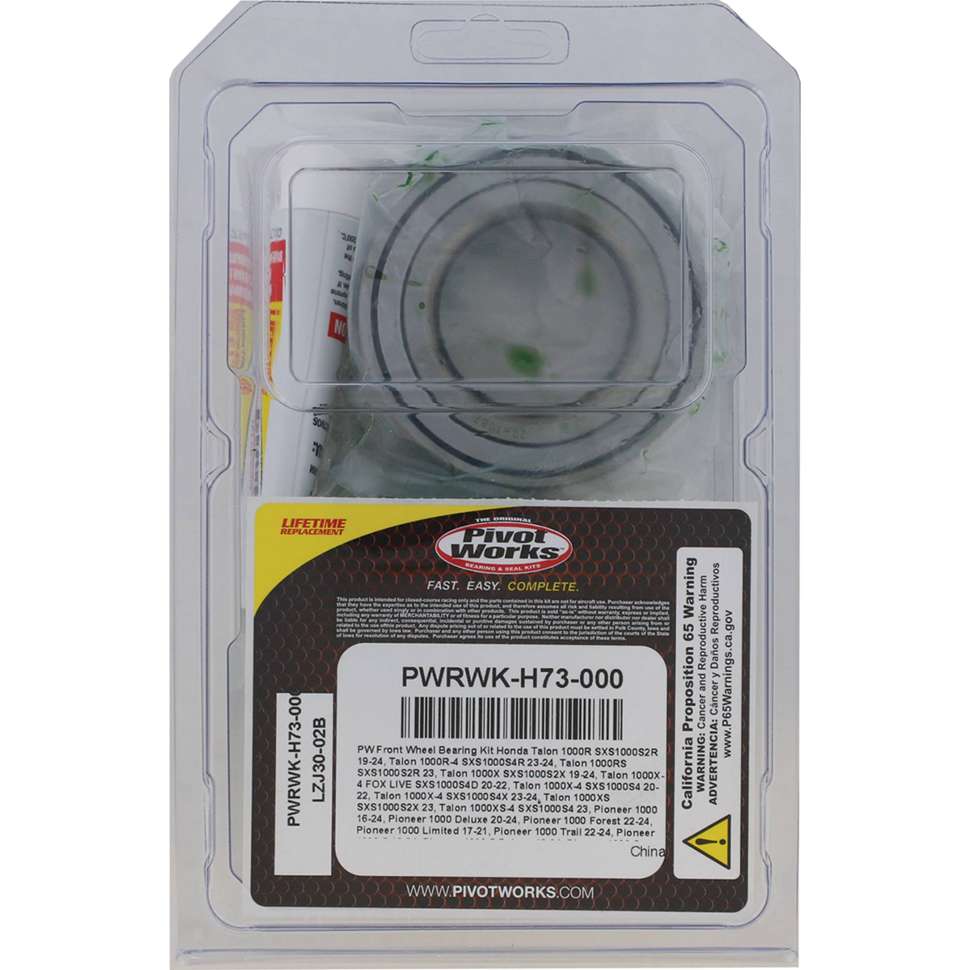 Pivot Works Wheel Bearing Kit PWRWK-H73-000 for Honda Pioneer 1000 2017-2018