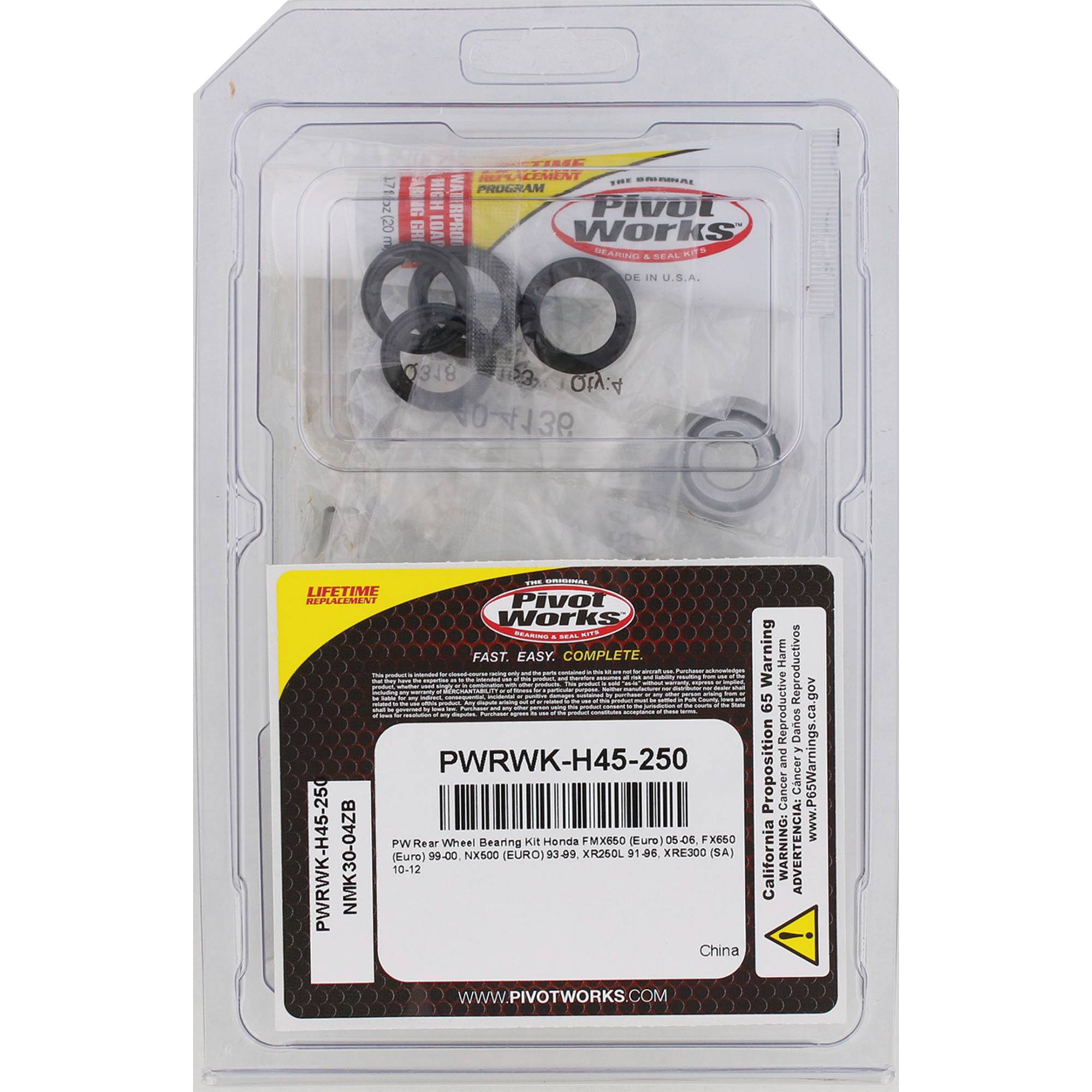 Pivot Works Wheel Bearing Kit PWRWK-H45-250 for Honda FMX 650 2005-2006