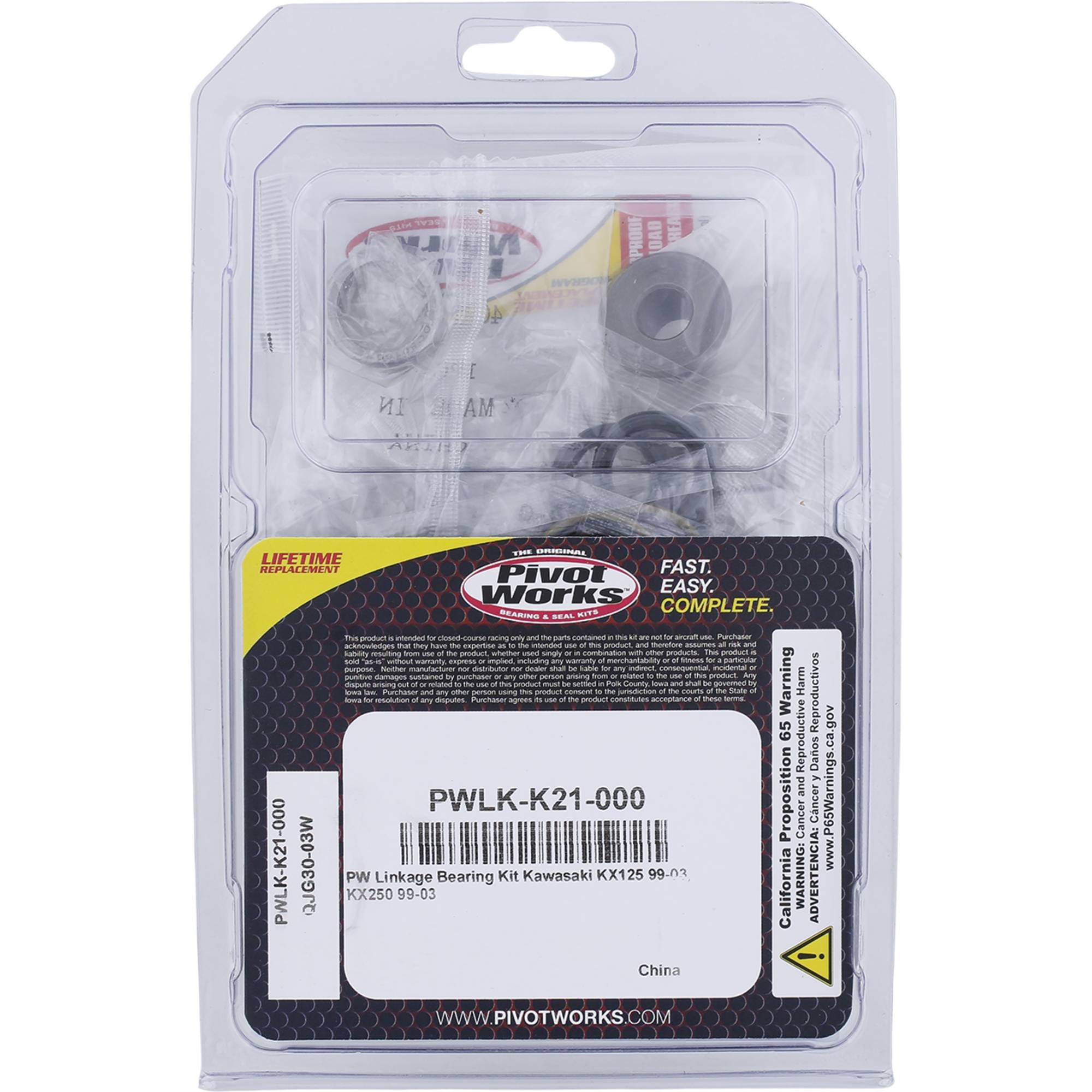 Pivot Works Linkage Rebuild Kit for 1999 - 2003 Kawasaki KX 125 422437