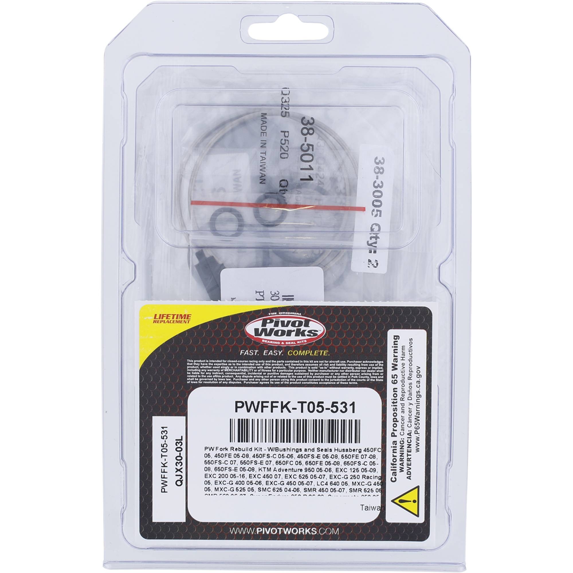 Pivot Works Fork Rebuild Kit PWFFK-T05-531 for Husaberg FC 450 C 2005