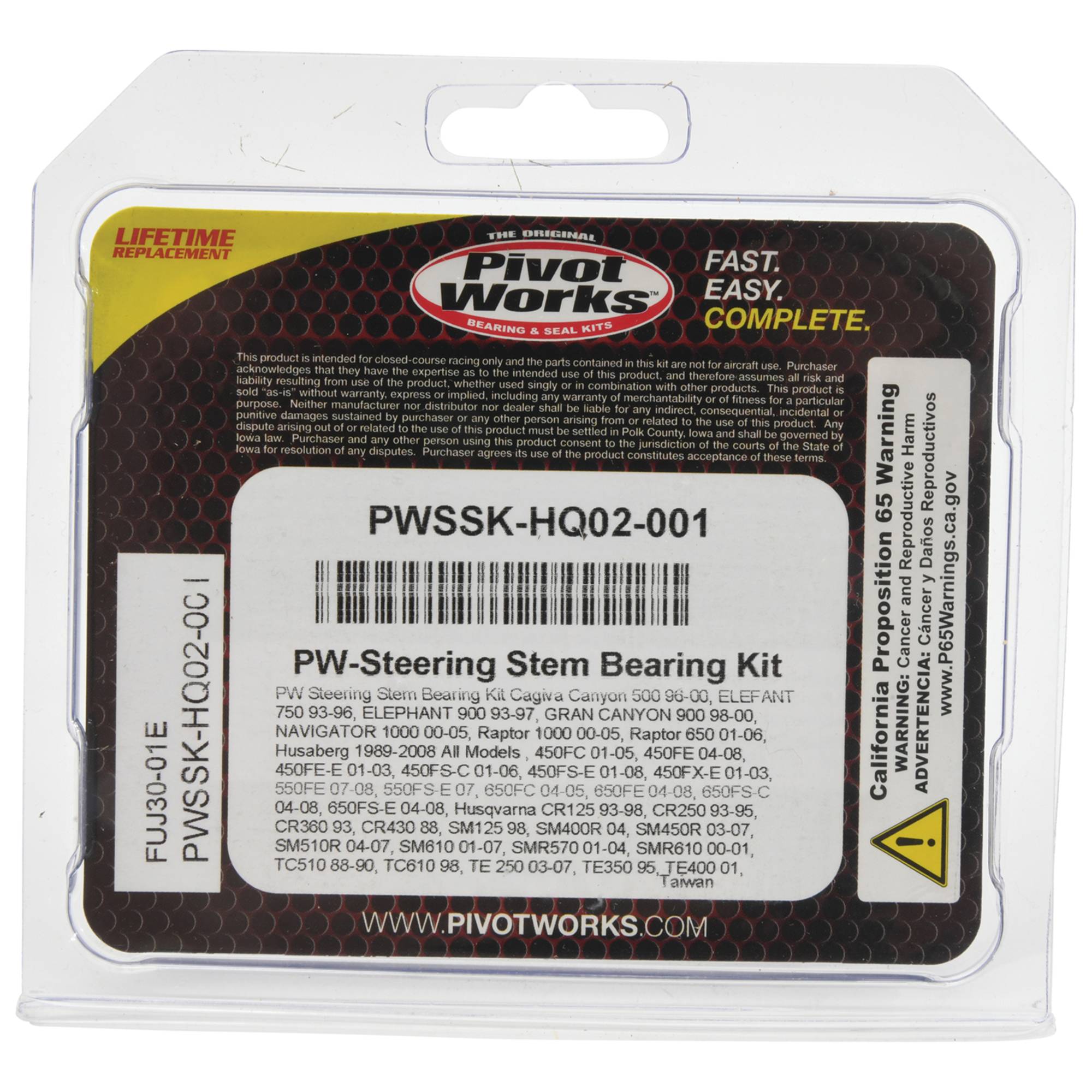 Pivot Works Steering Stem Bearing Kit PWSSK-HQ02-001 for Cagiva Canyon 500