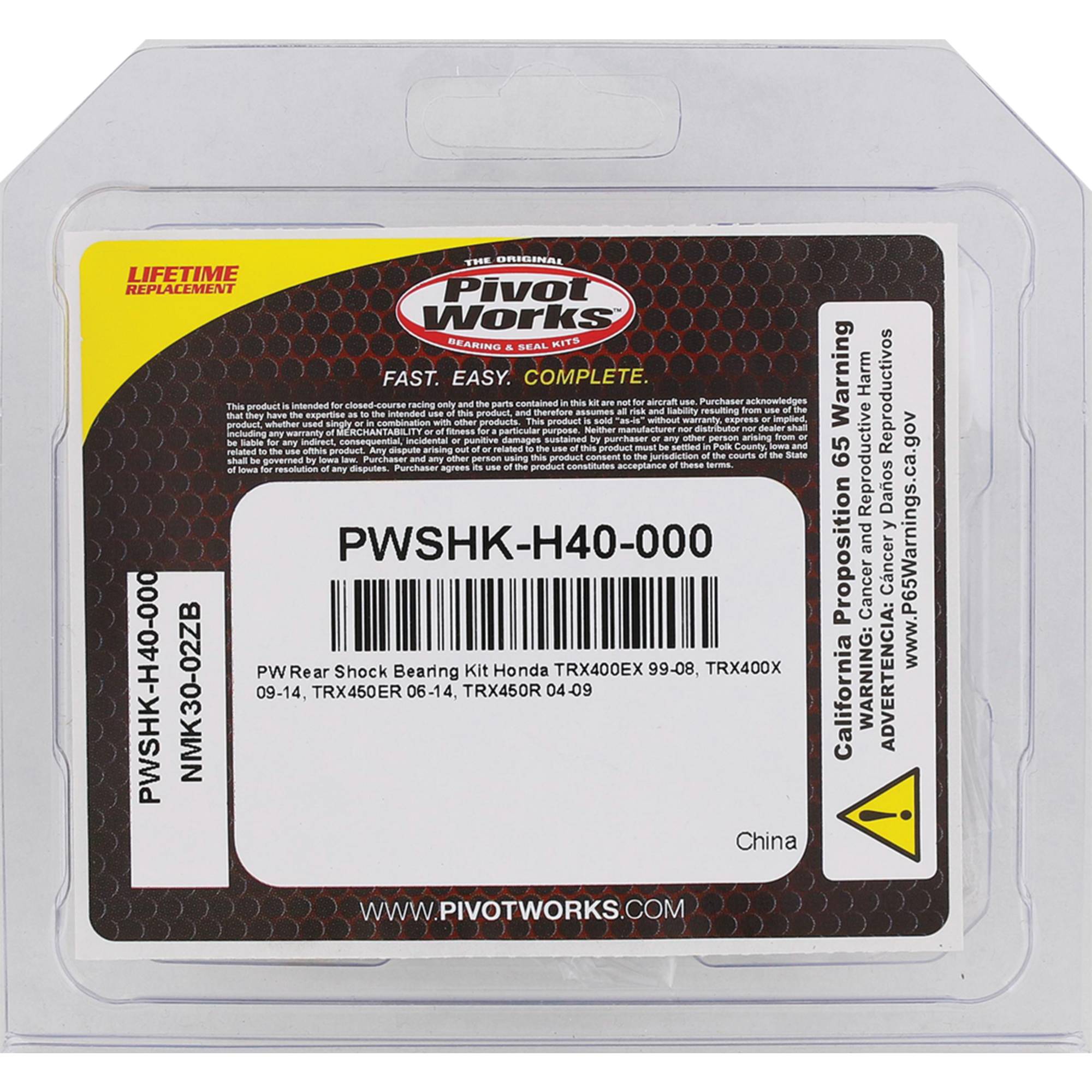 Pivot Works Shock Kit PWSHK-H40-000 for Honda TRX 400 EX 1999-2008