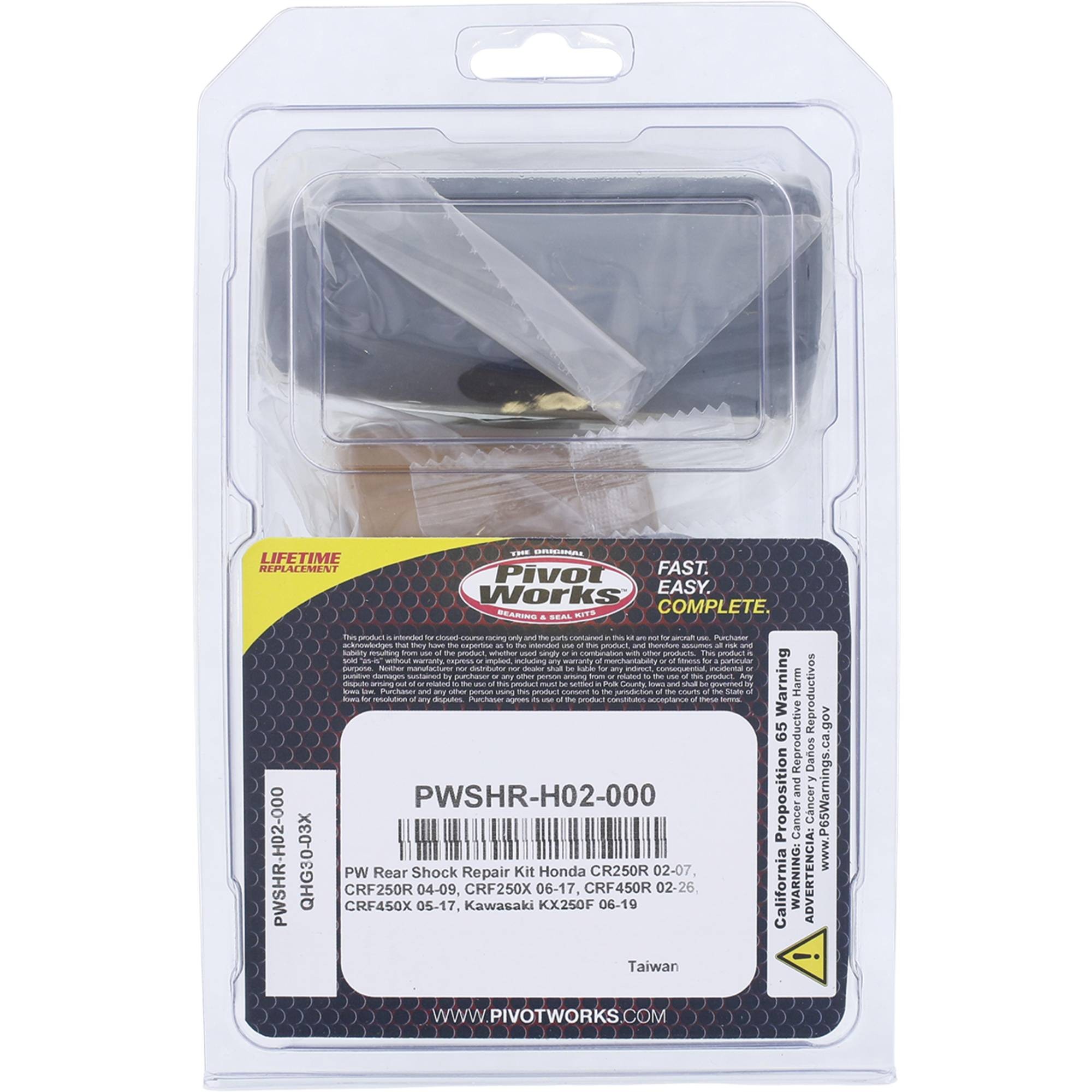 Pivot Works Shock Repair Kit for 2001 - 2007 Honda CR 250R 416987