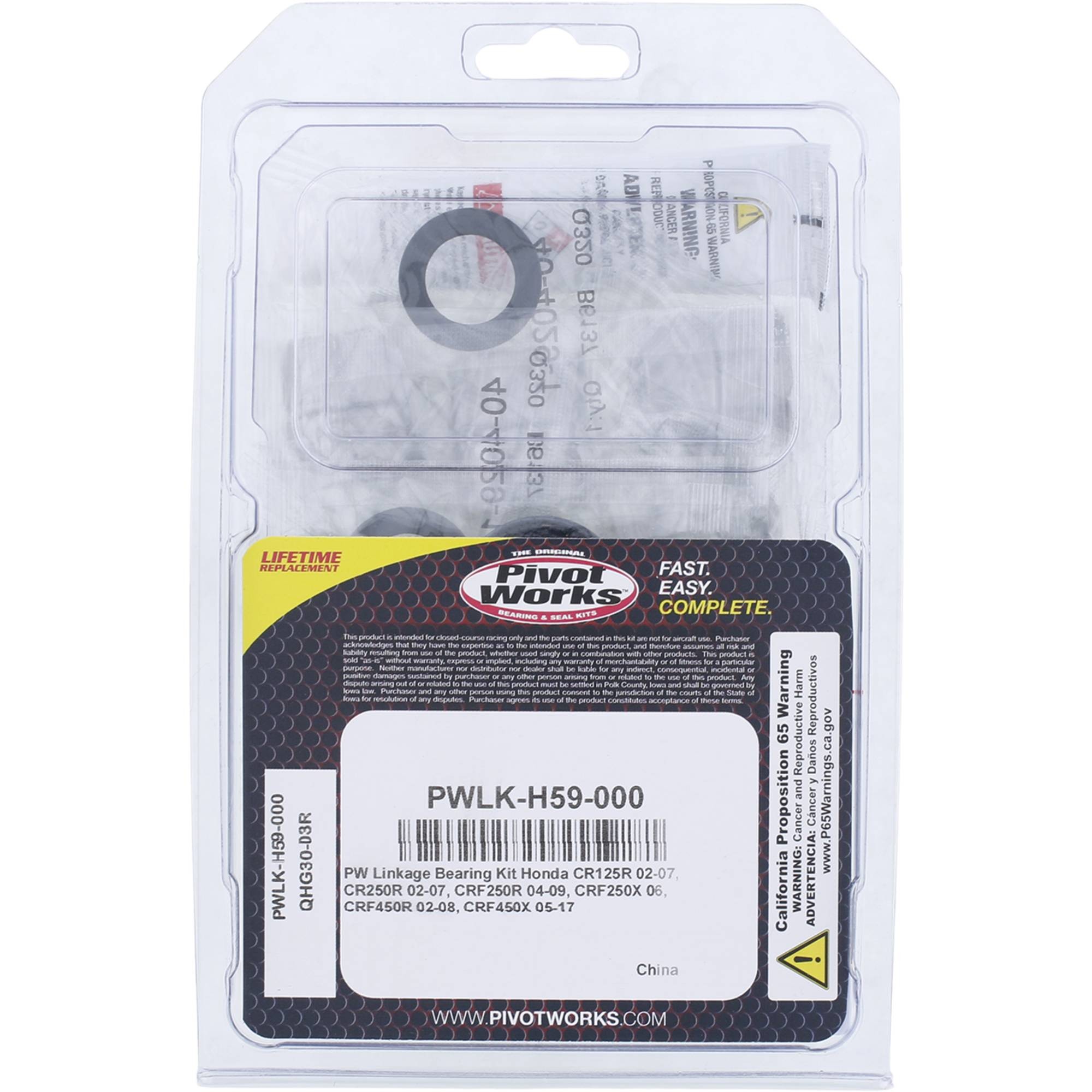 Pivot Works Linkage Rebuild Kit for 2002 - 2004 Honda CR 125R 422419