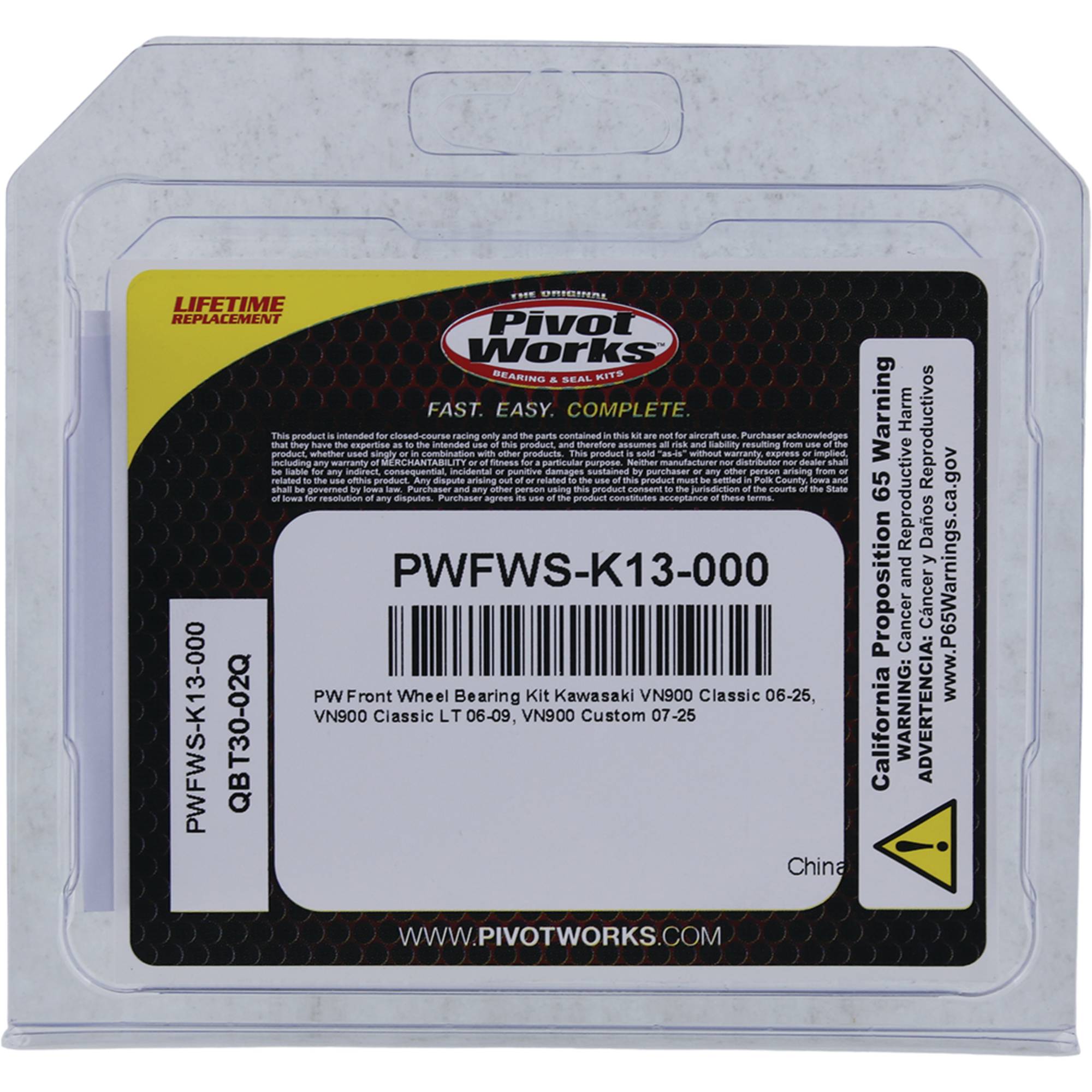Pivot Works Wheel Bearing Kit PWFWS-K13-000 for Kawasaki VN 900 B Classic 06-17