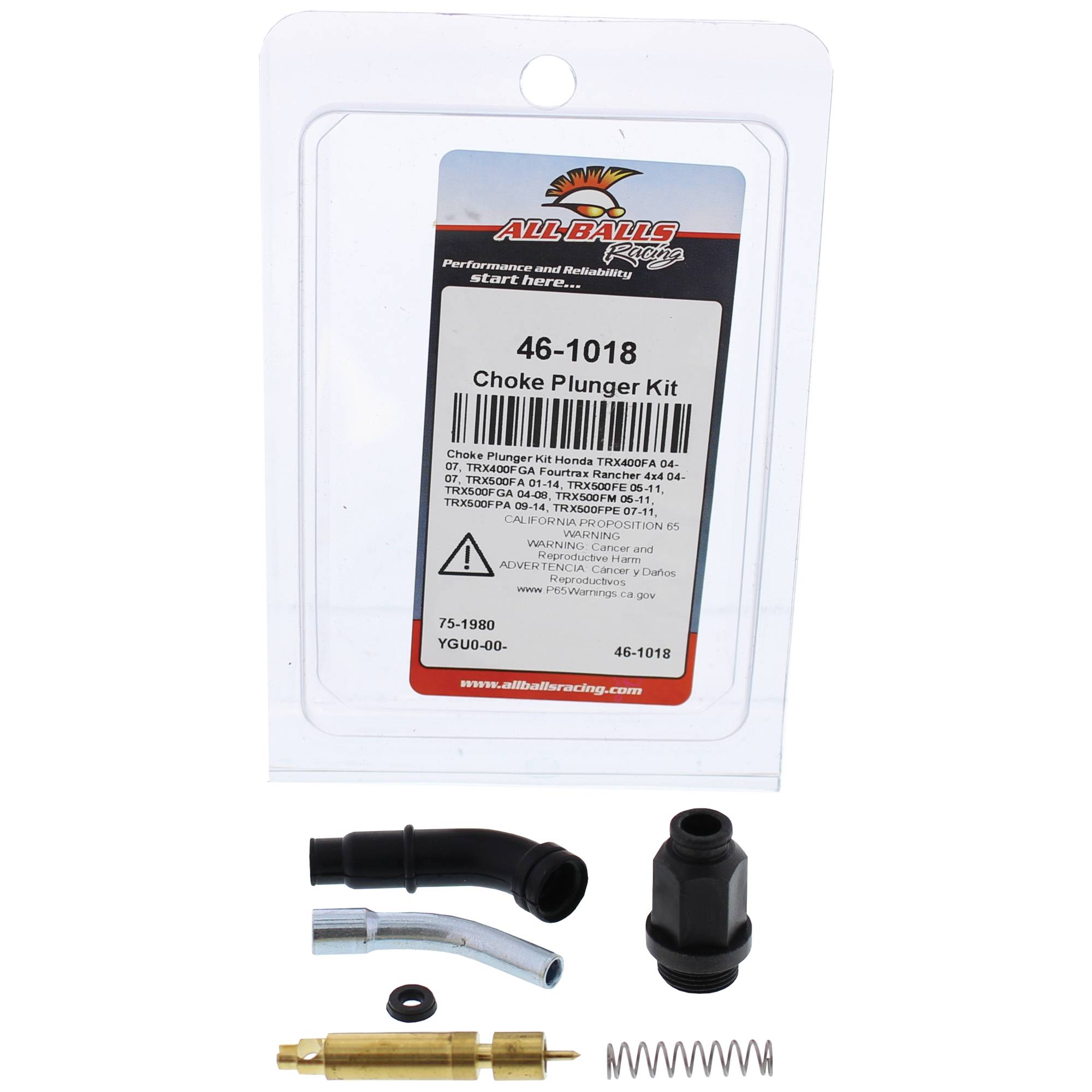 All Balls Choke Plunger Kit (46-1018) for Honda TRX500FPM 08-11, TRX500TM 05 06