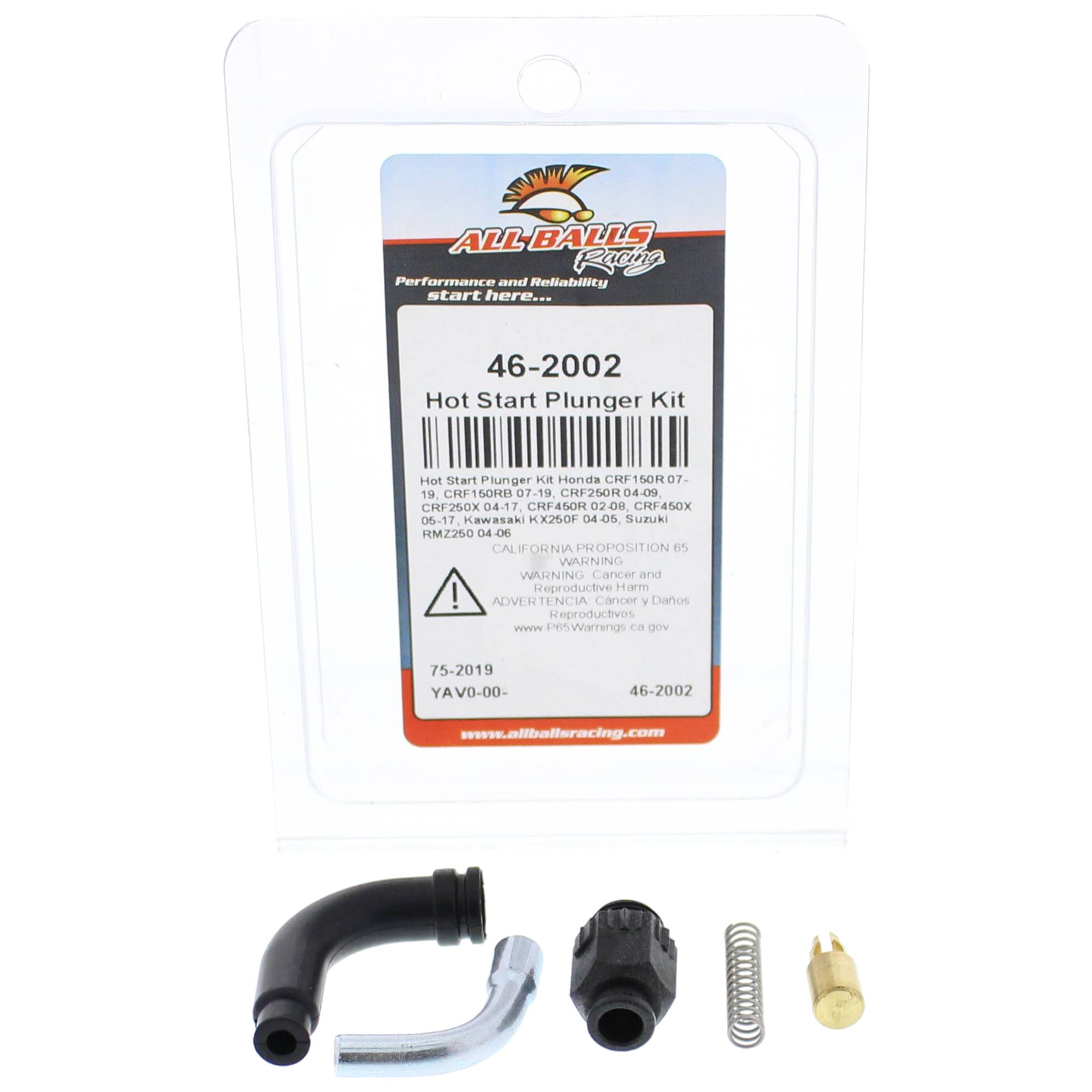 All Balls Hot Start Plunger Kit (46-2002) for Honda CRF450X 05-17, CRF450R 02-08