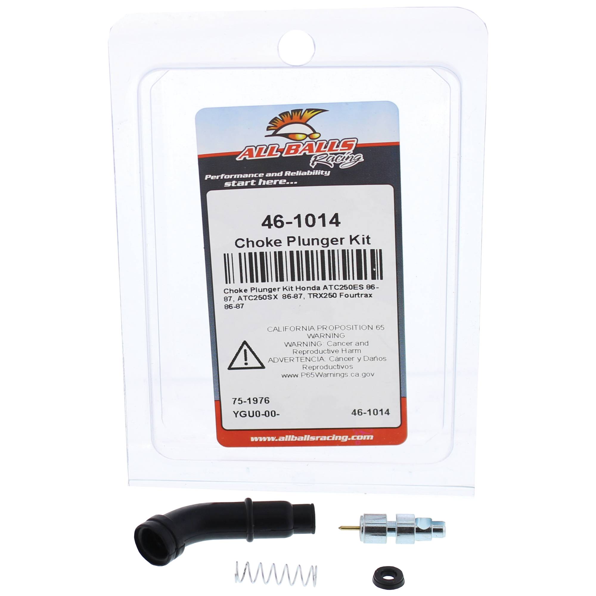 All Balls Choke Plunger Kit (46-1014) for Honda ATC250ES 86 87, ATC250SX 86 87