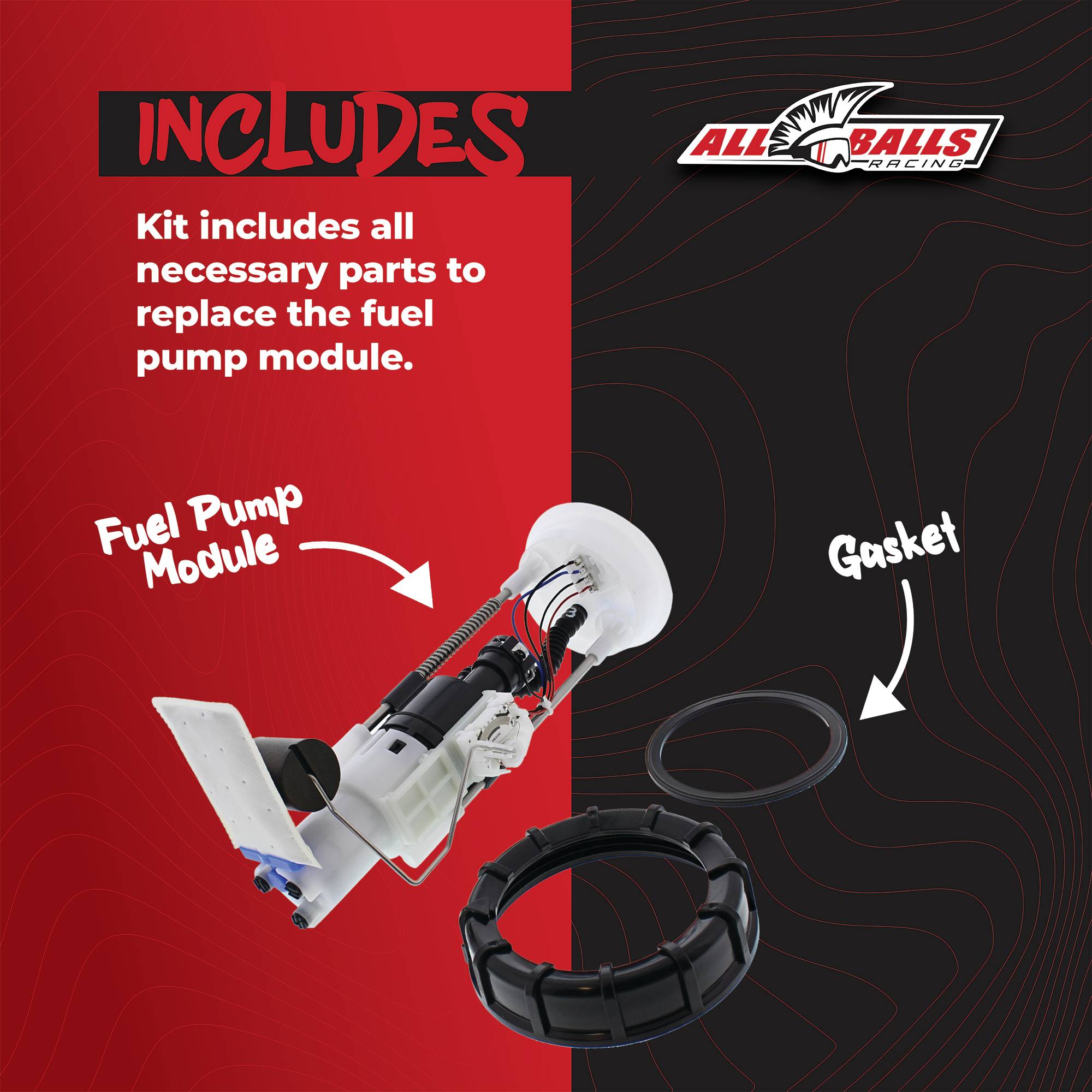 All Balls Fuel Pump Module (47-1007) for Polaris RZR S 800 14, RZR XP 900 11-14