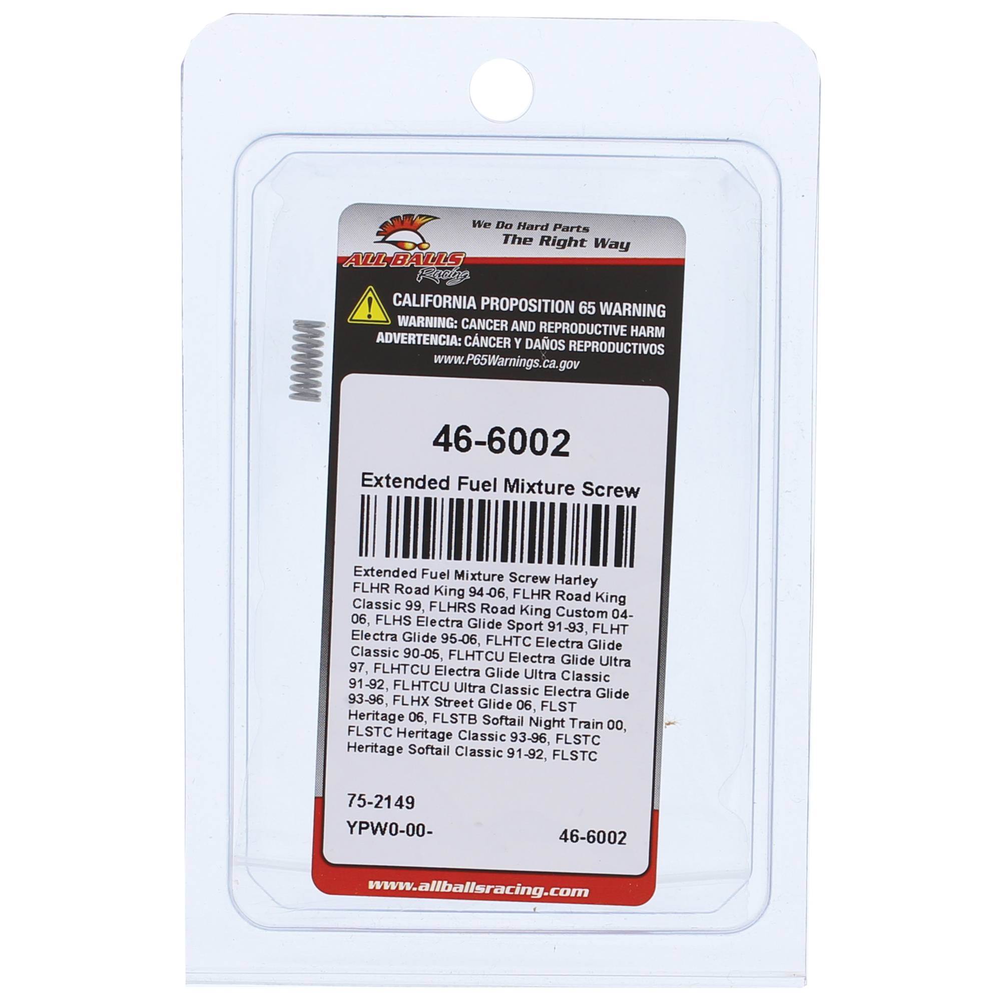 All Balls Extended Fuel Mixture Screw (46-6002) for Harley FLHX Street Glide 06