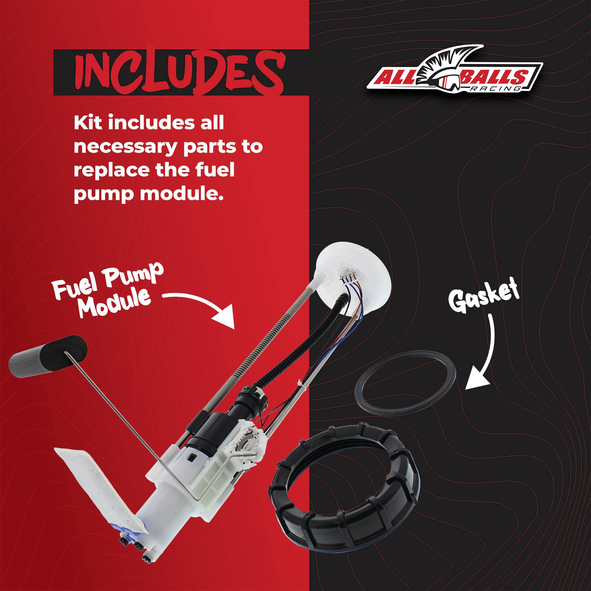 All Balls Fuel Pump Module (47-1012) for Polaris Ranger 4x4 800 EFI CREW 11 12