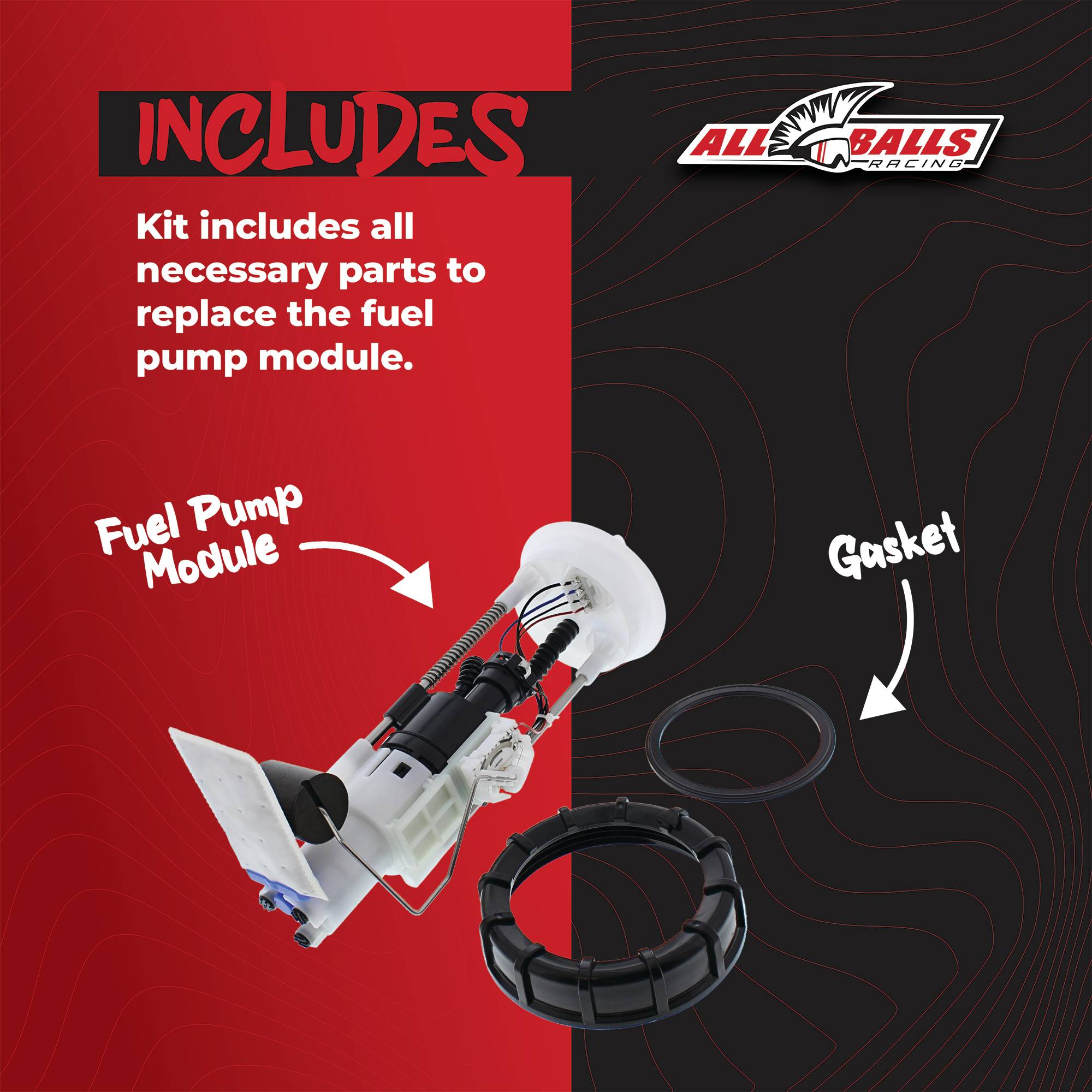 All Balls Fuel Pump Module 47-1011 for Polaris RZR 570 EFI 12 13, RZR 800 11-13