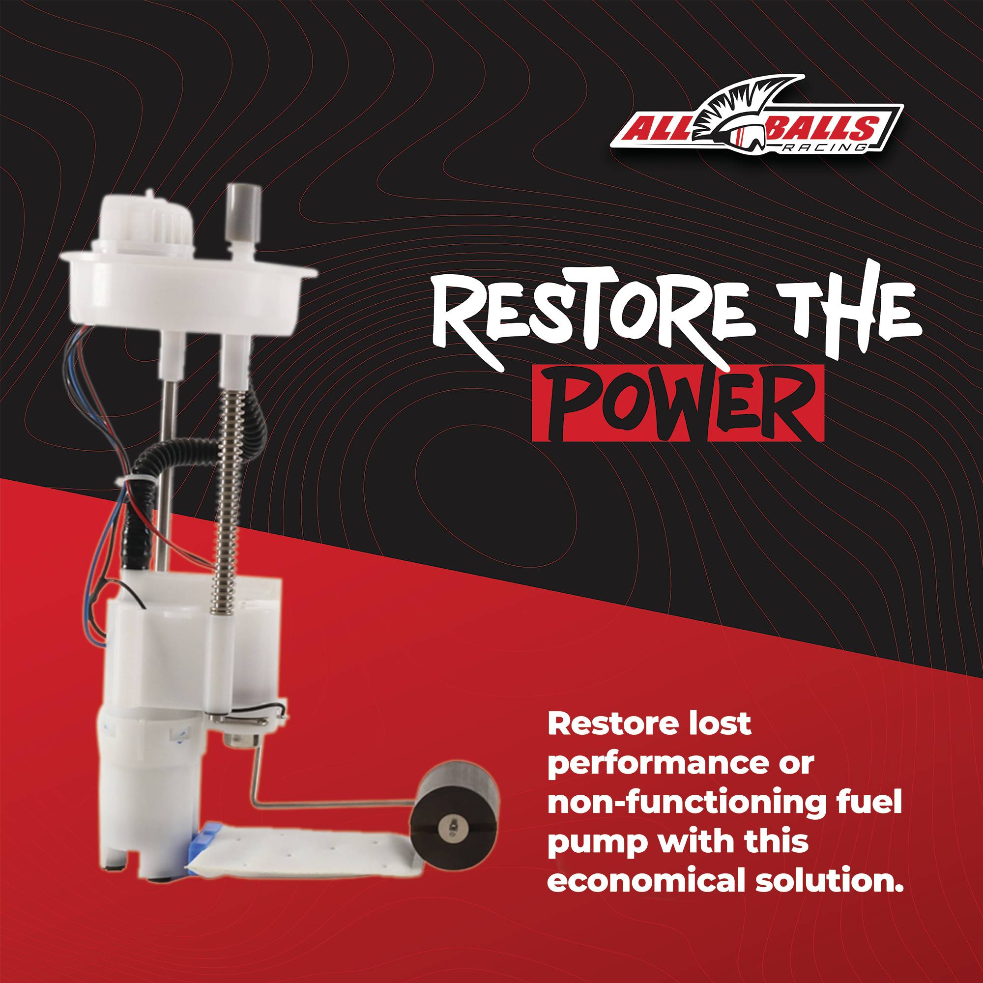 All Balls Fuel Pump Module (47-1001) for Polaris RZR XP 4 1000 High Lifter 18 19