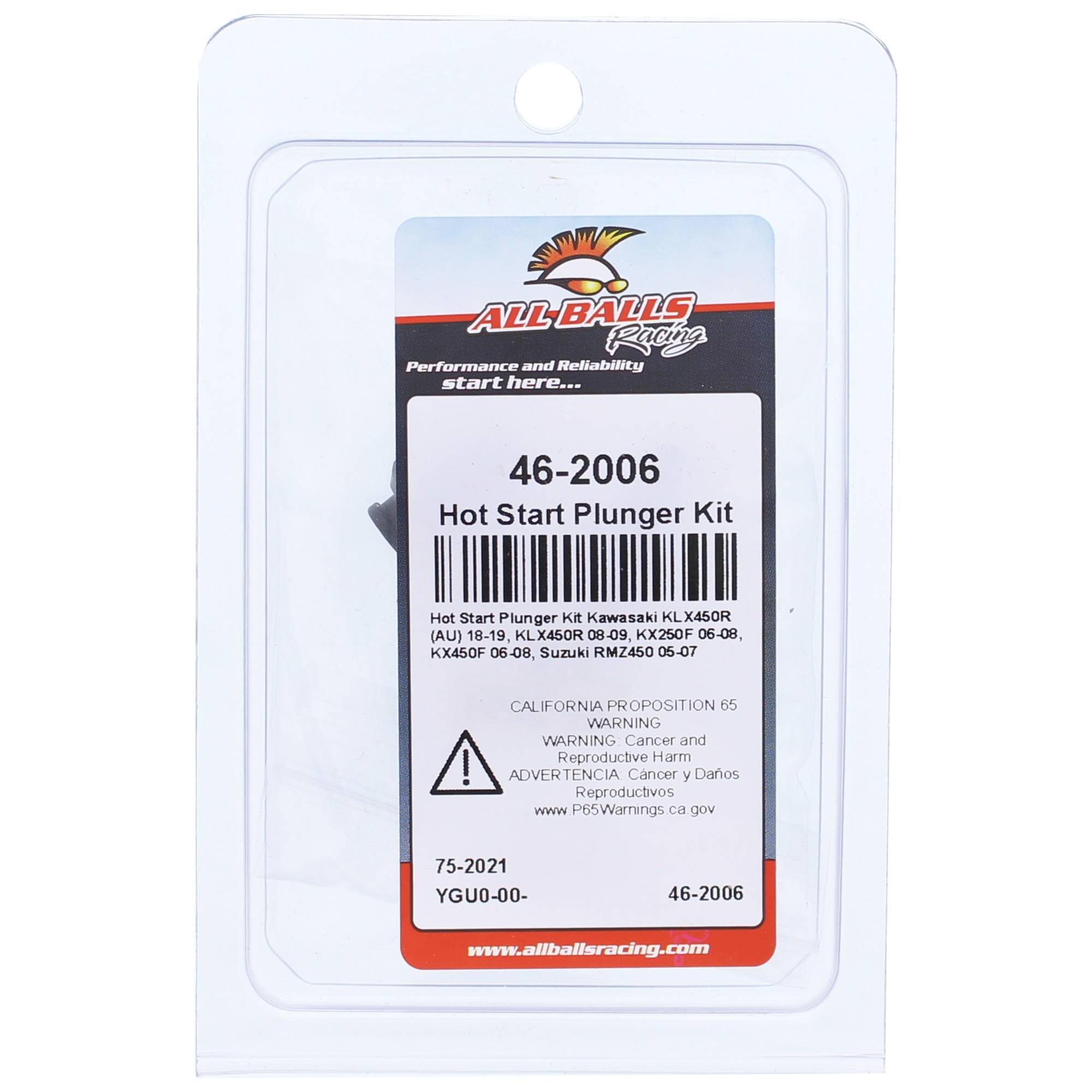 All Balls Hot Start Plunger Kit (46-2006) for Kawasaki KLX450R (AU) 18 19