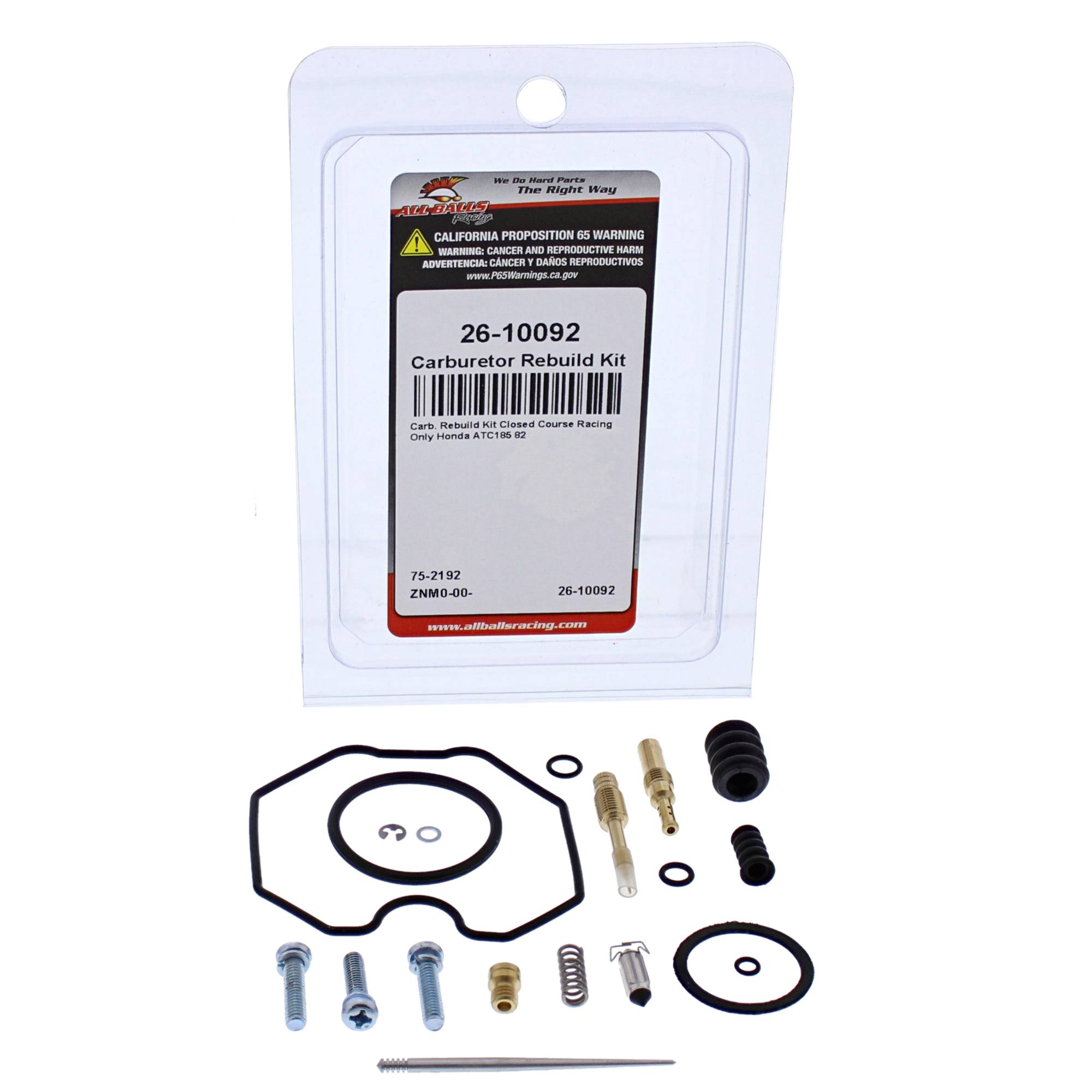 All Balls Carburetor Rebuild Kit (26-10092) for Honda ATC185 82