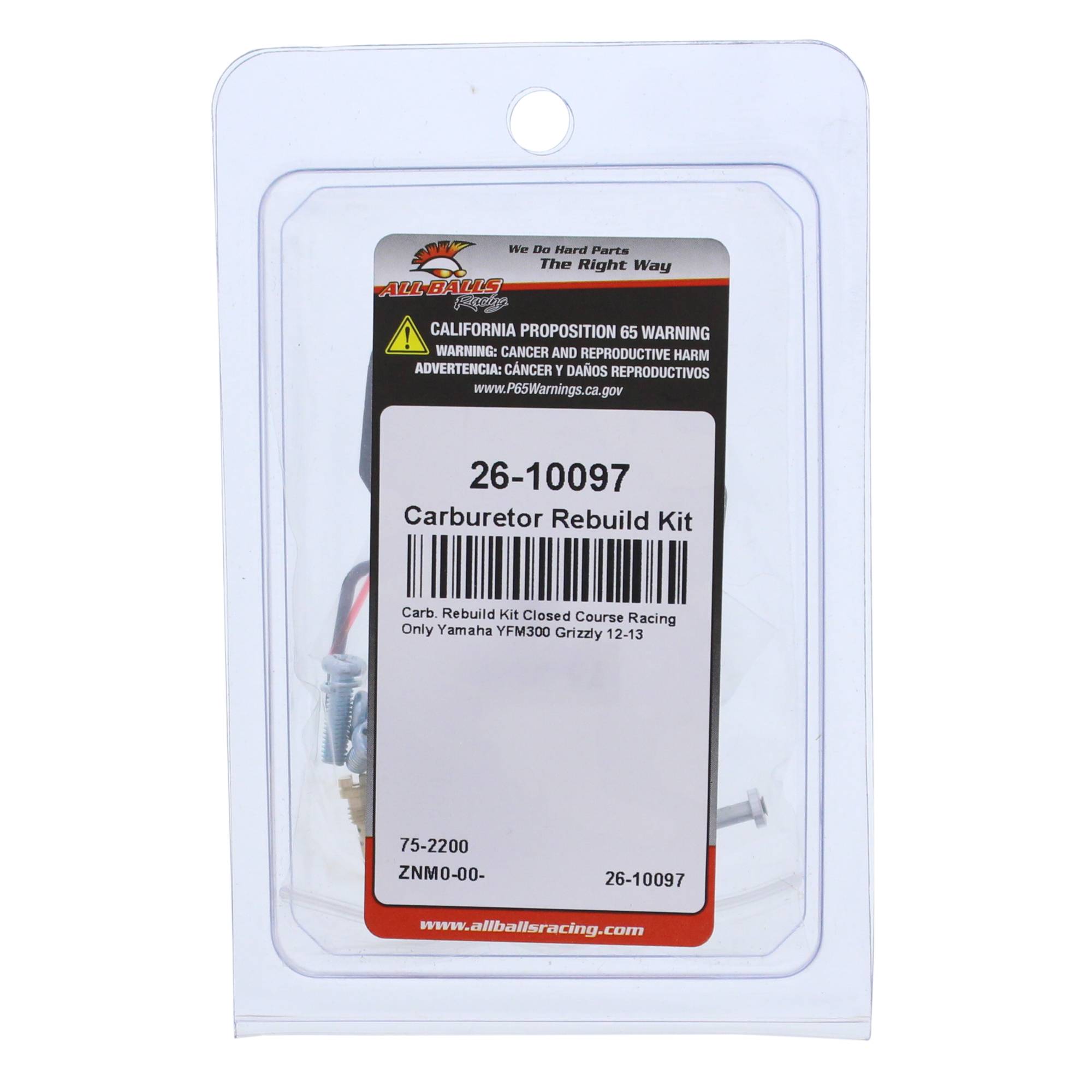 All Balls Carburetor Rebuild Kit (26-10097) for Yamaha YFM300 Grizzly 12 13