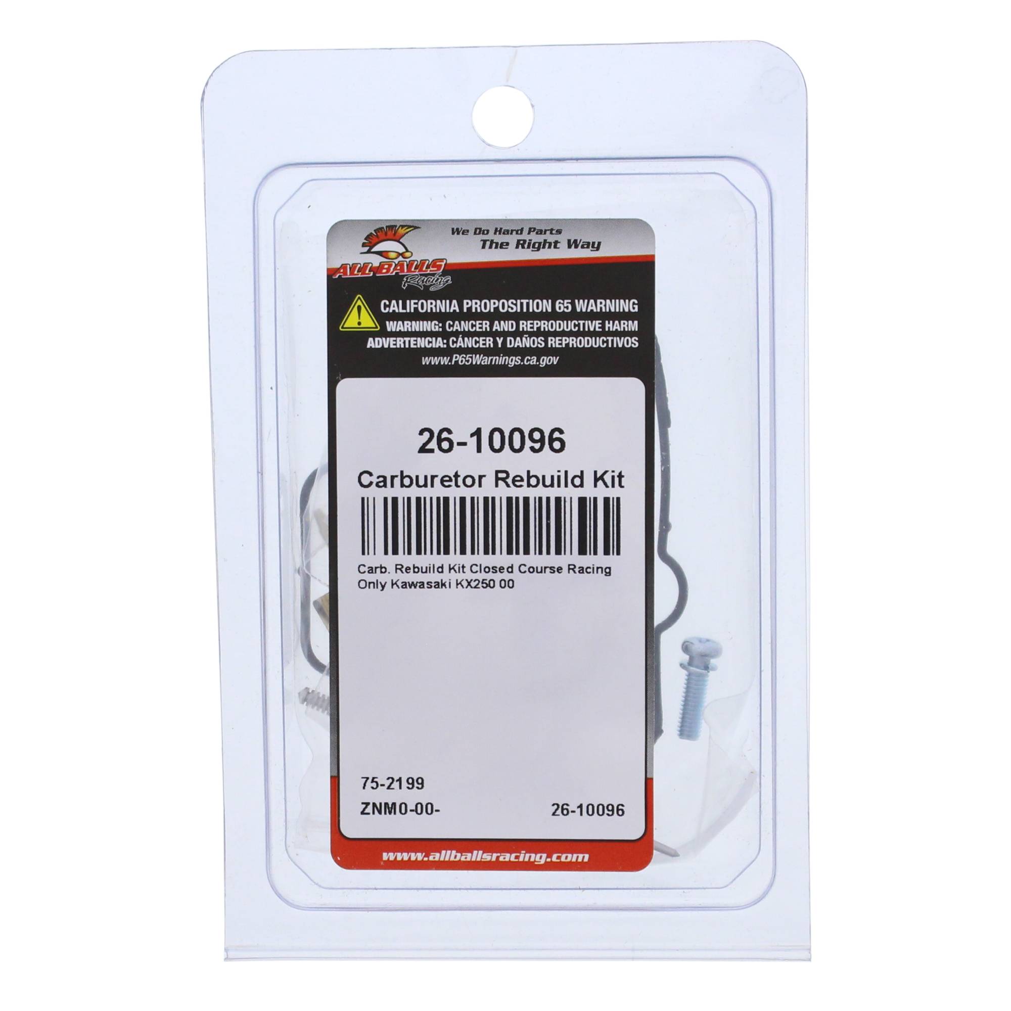 All Balls Carburetor Rebuild Kit (26-10096) for Kawasaki KX250 00