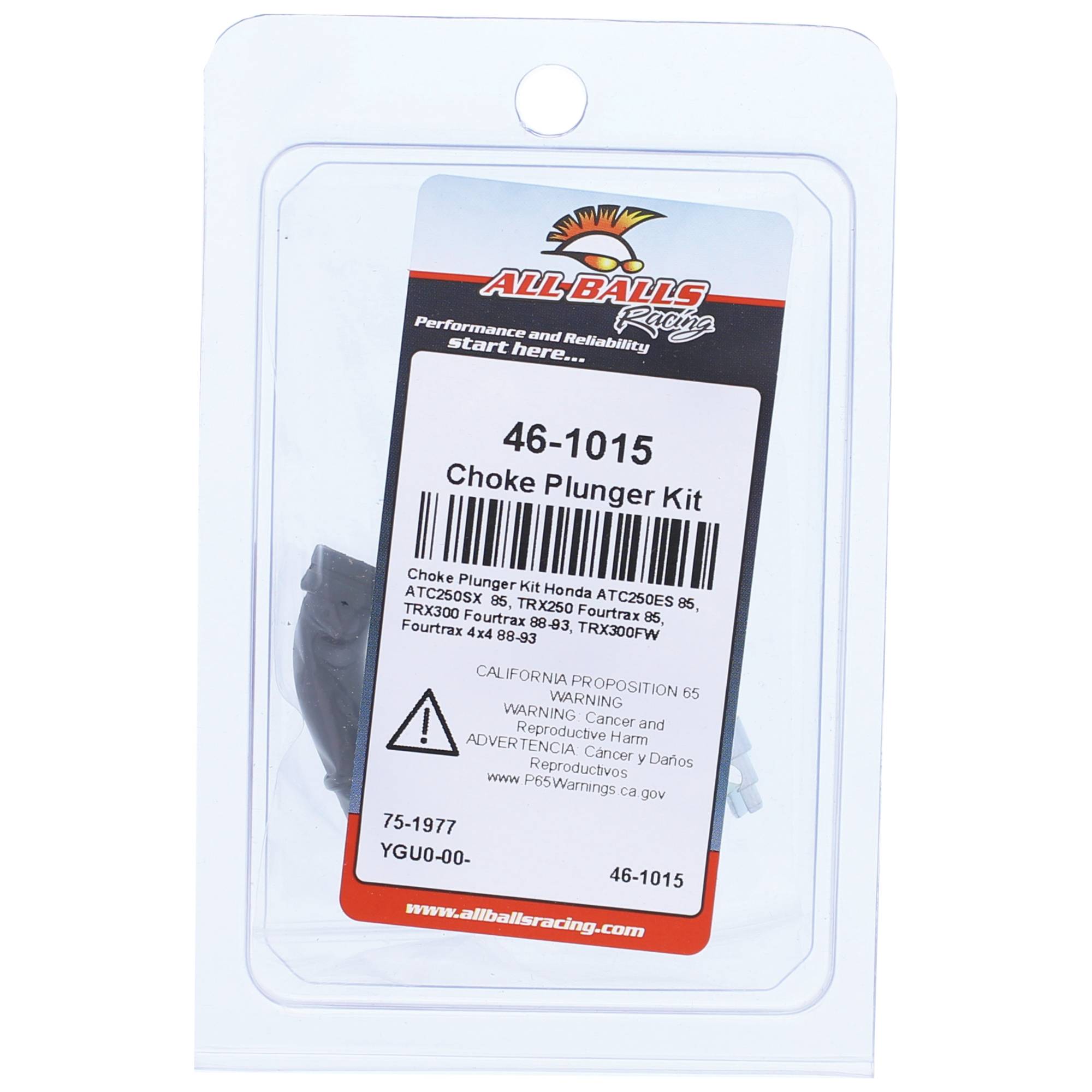 All Balls Choke Plunger Kit (46-1015) for Honda TRX300 Fourtrax 88-93