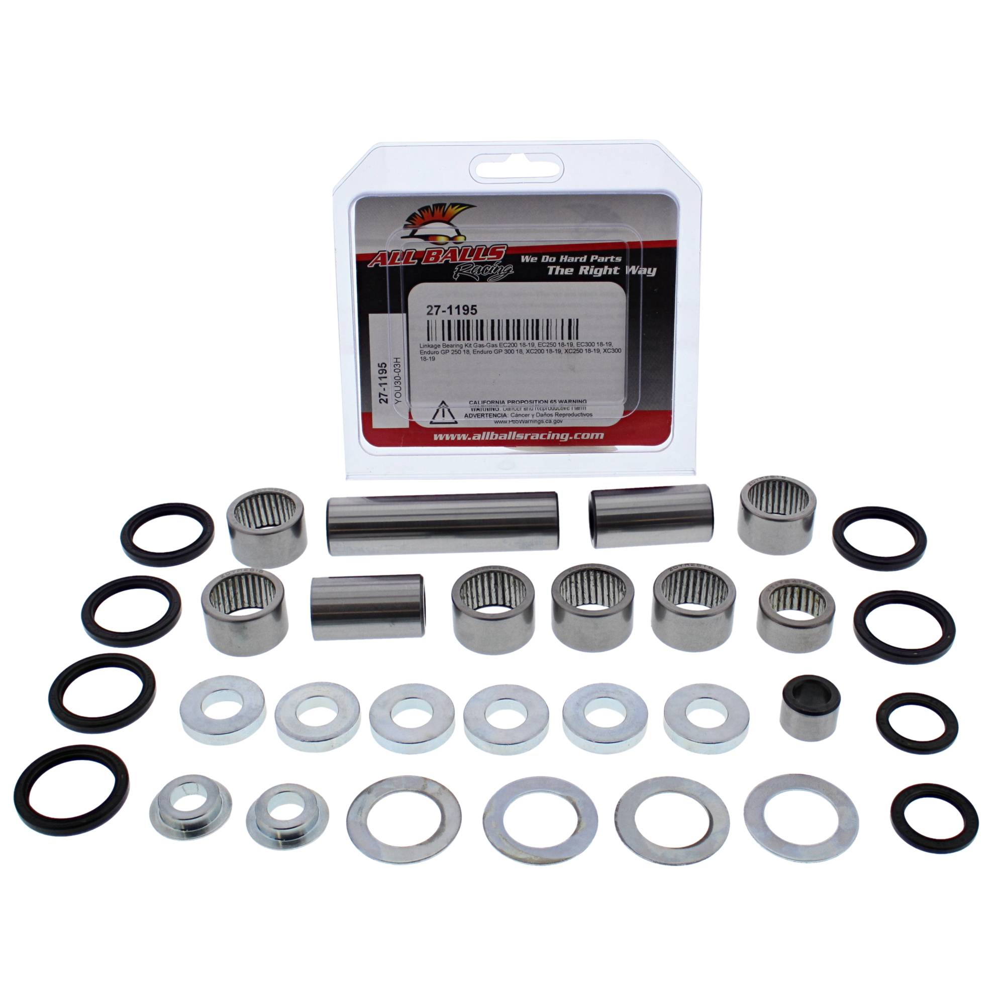 All Balls Linkage Bearing Kit (27-1195) for Gas-Gas XC200 18 19, XC250 18 19