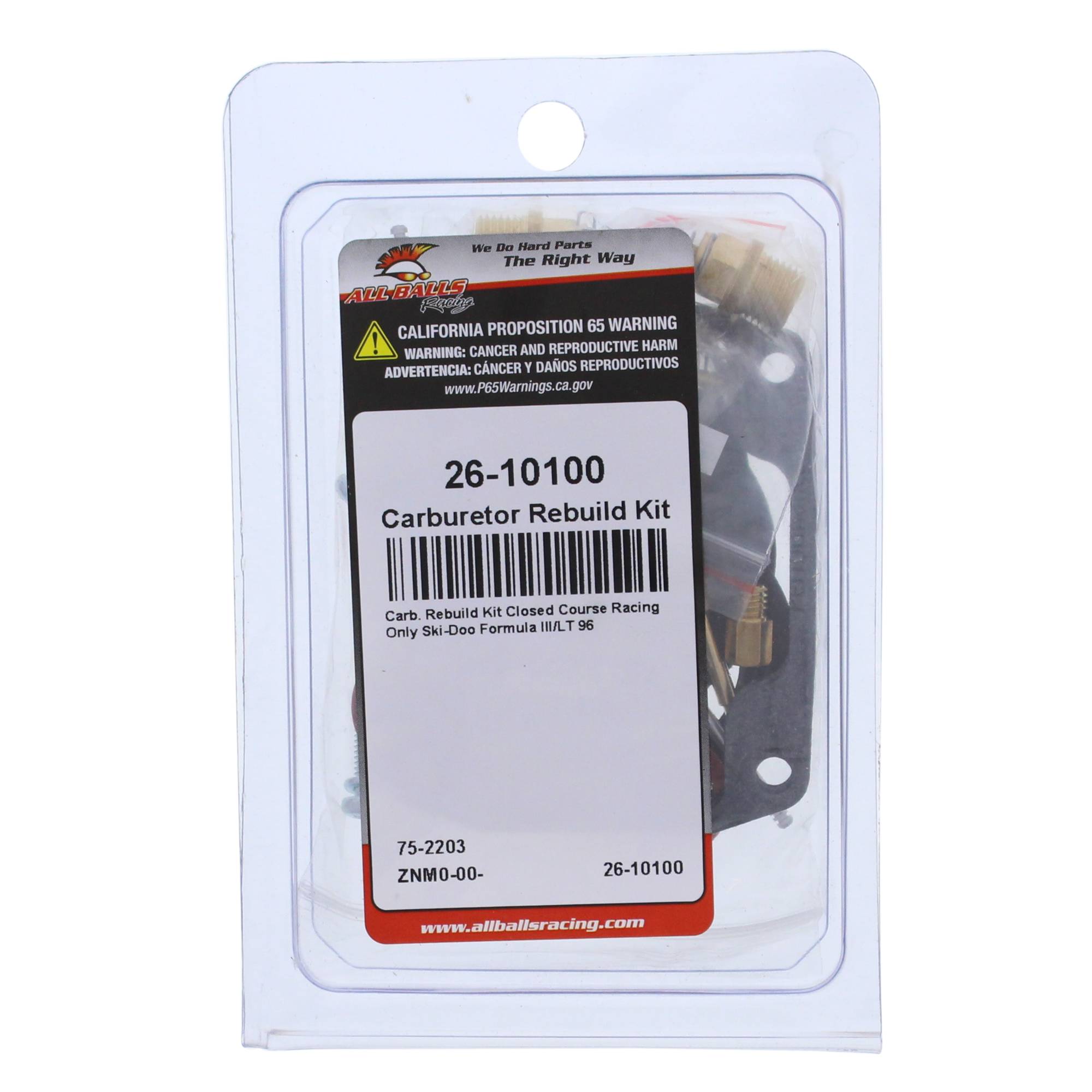 All Balls Carburetor Rebuild Kit (26-10100) for Ski-Doo formula III/LT 96