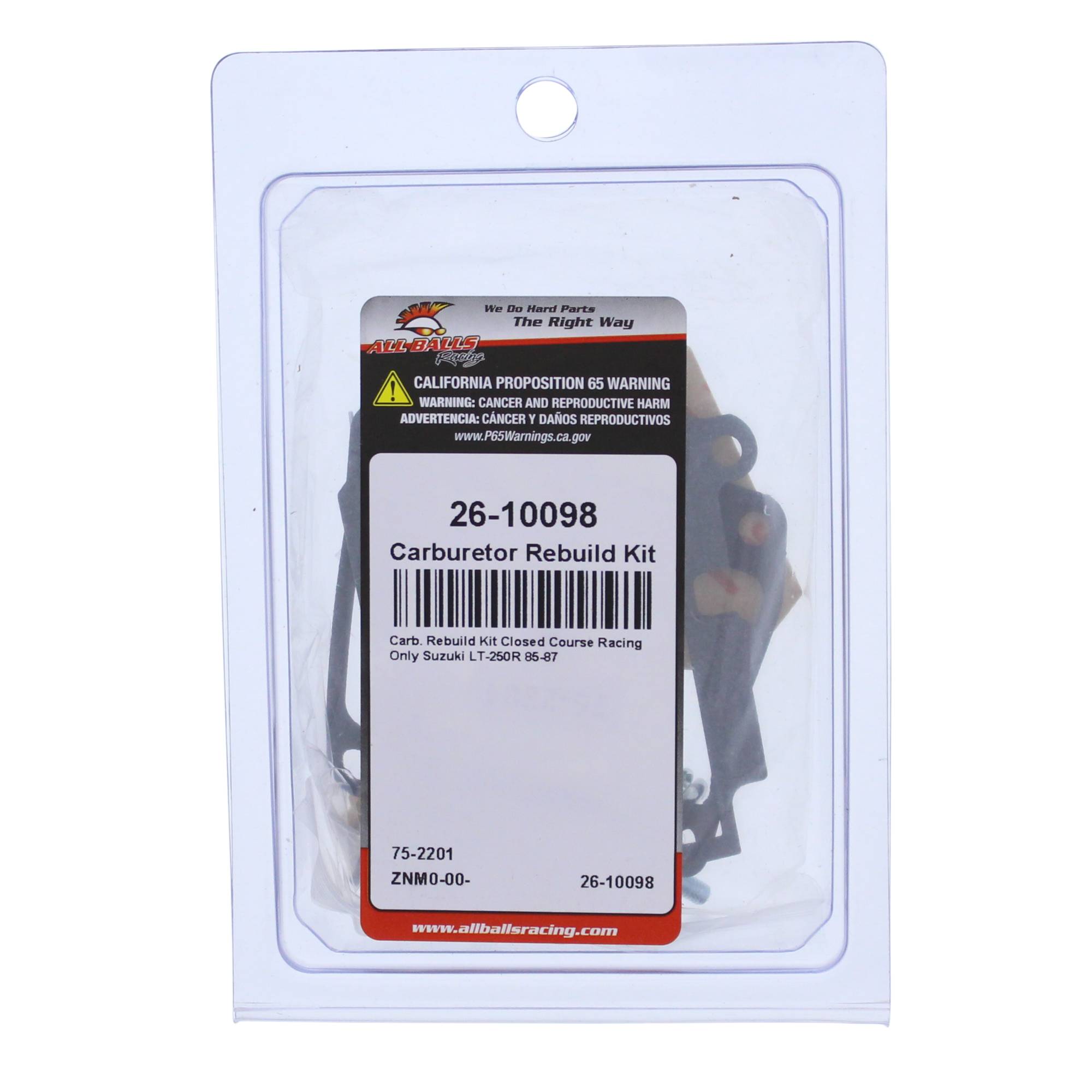 All Balls Carburetor Rebuild Kit (26-10098) for Suzuki LT-250R 85 86 87