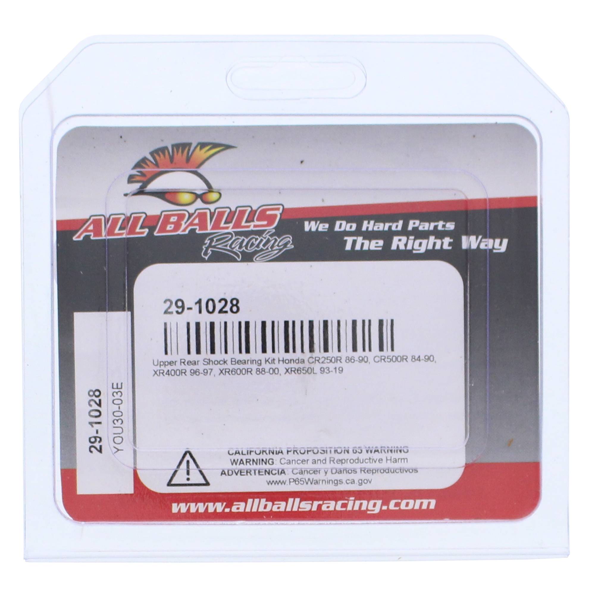 All Balls Rear Shock Bearing Kit (29-1028) for Honda CR250R 86 87 88 89 90