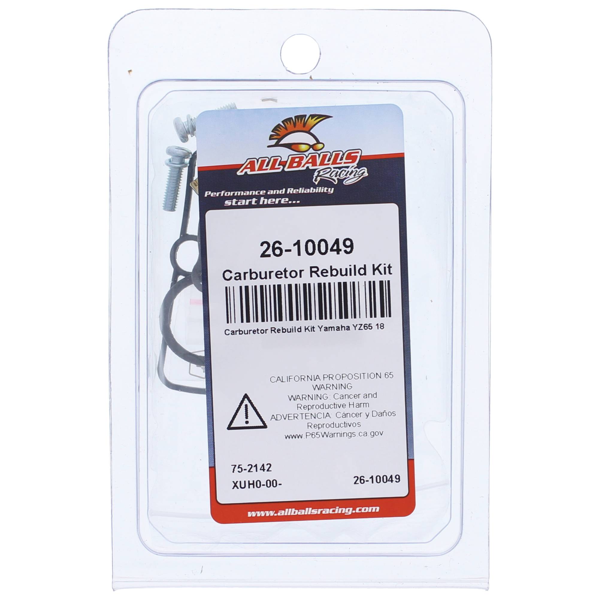 All Balls Carburetor Rebuild Kit (26-10049) for Yamaha YZ65 18