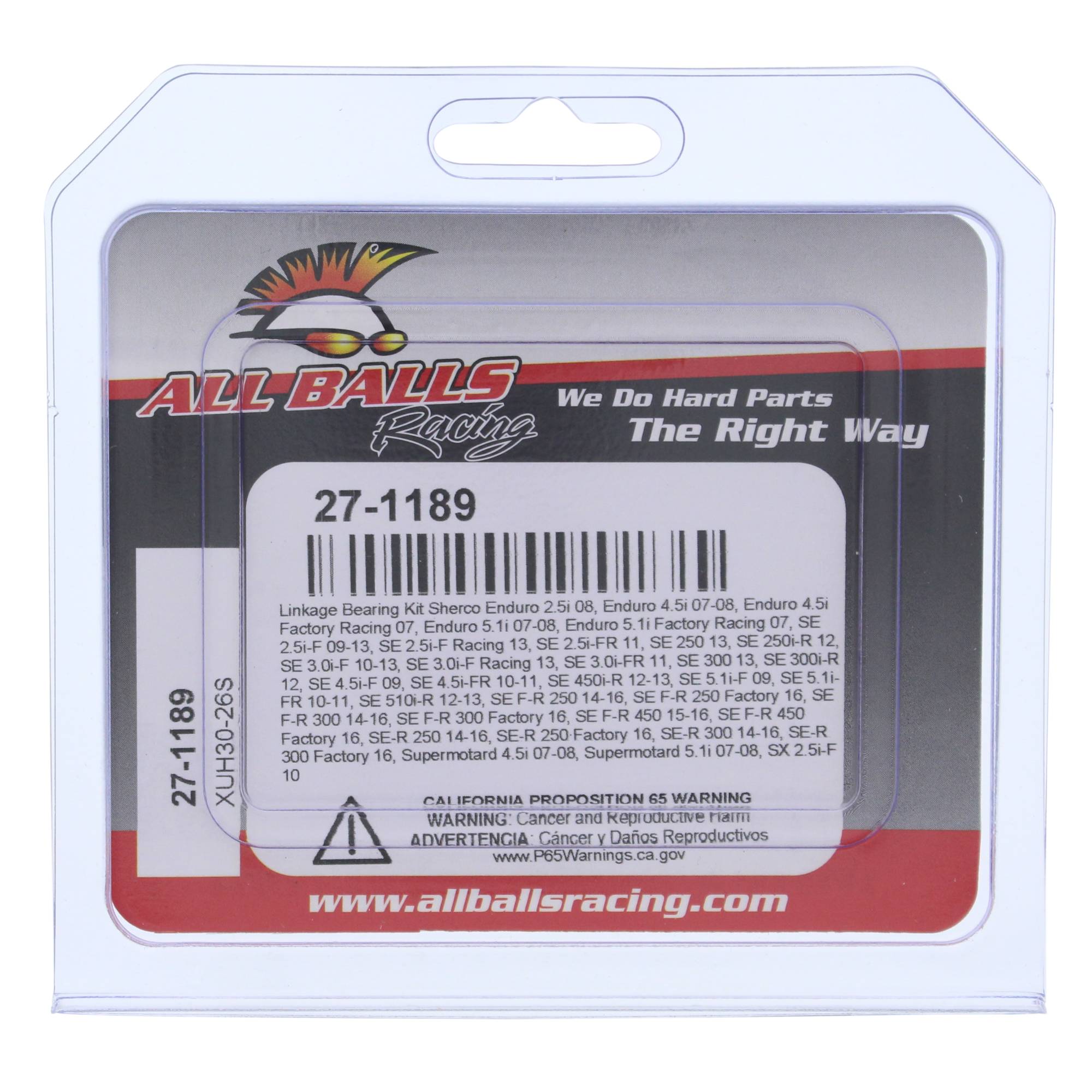 All Balls Linkage Bearing Kit 27-1189 for Sherco SE 4.5i-FR 10 11, SE 5.1i-F 09