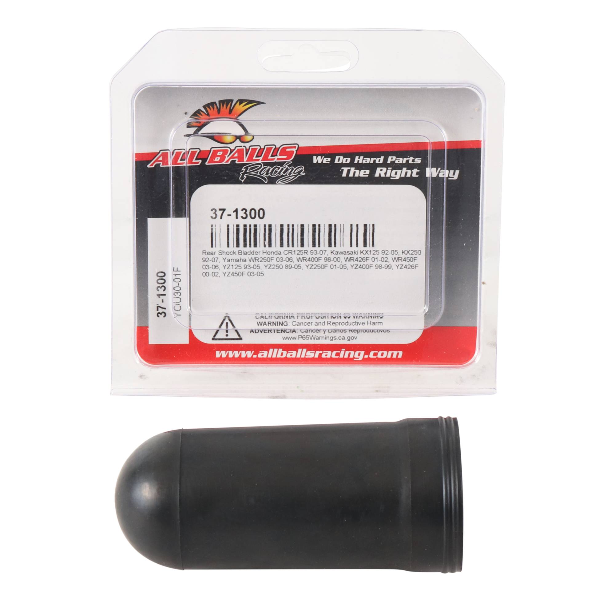 All Balls Shock Bladder (37-1300) for Yamaha YZ250F 01 02 03 04 05, YZ400F 98 99
